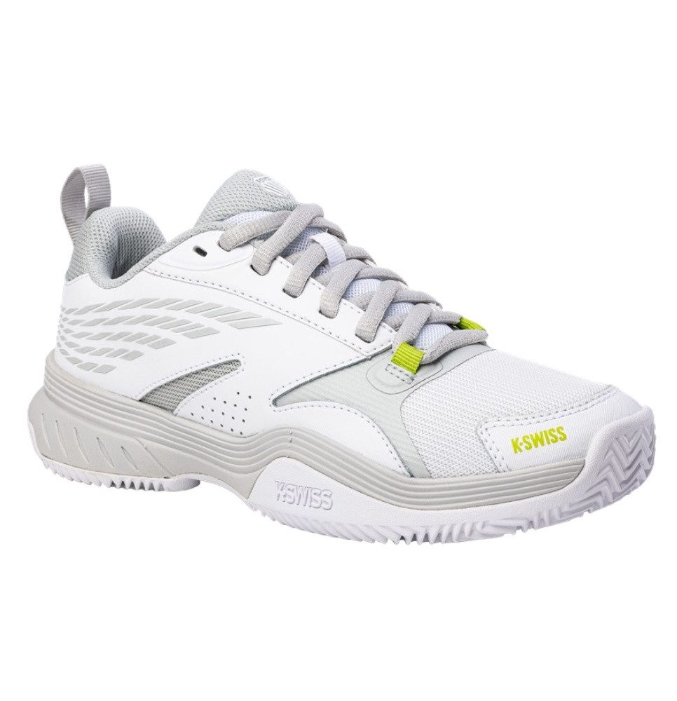 Speedex HB Clay/Sandplatz - weiss/grau/limegrün Damen Tennisschuh