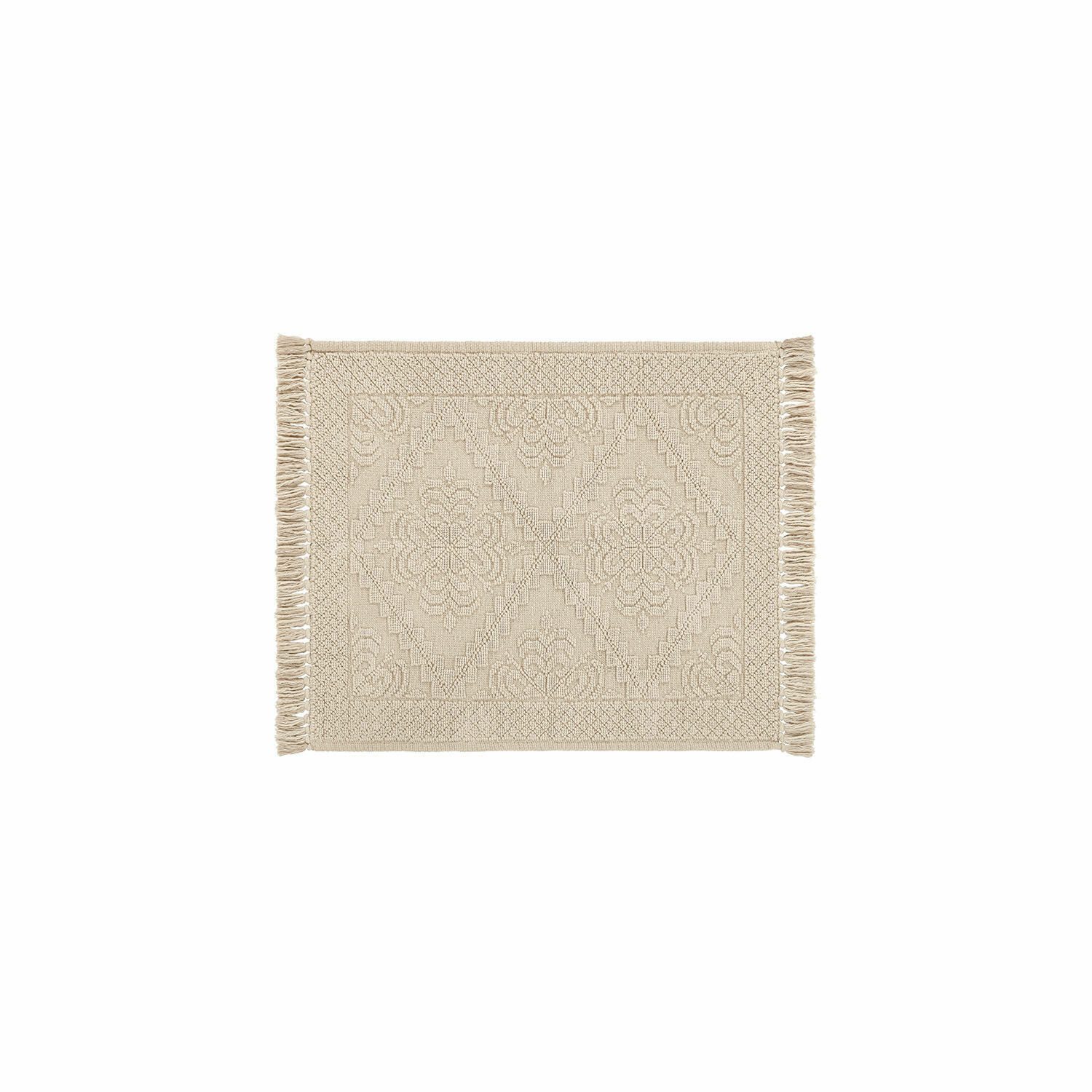 Mirabeau Badematte Badematte Mivorex beige, Höhe 400 mm, 100% Baumwolle