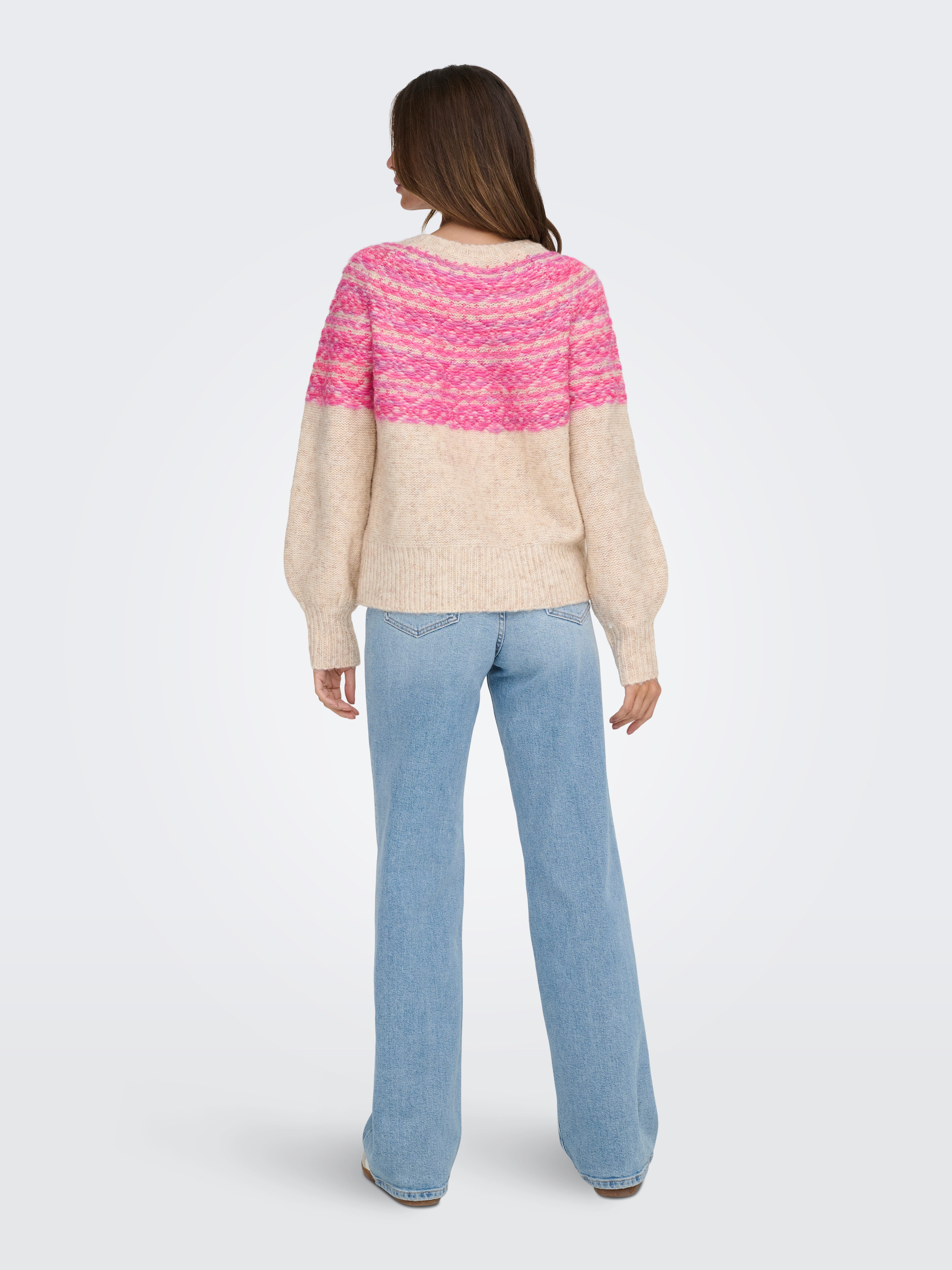 ONLY Strickpullover ONLSIDONA LIFE LS JQ O-NECK KNT