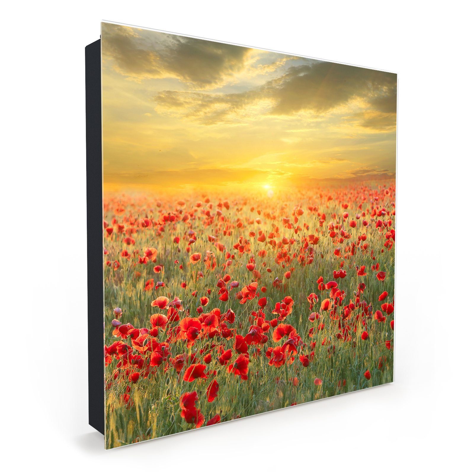 Primedeco Schlüsselkasten Magnetpinnwand mit Glasfront Sonnenuntergang (1 St)