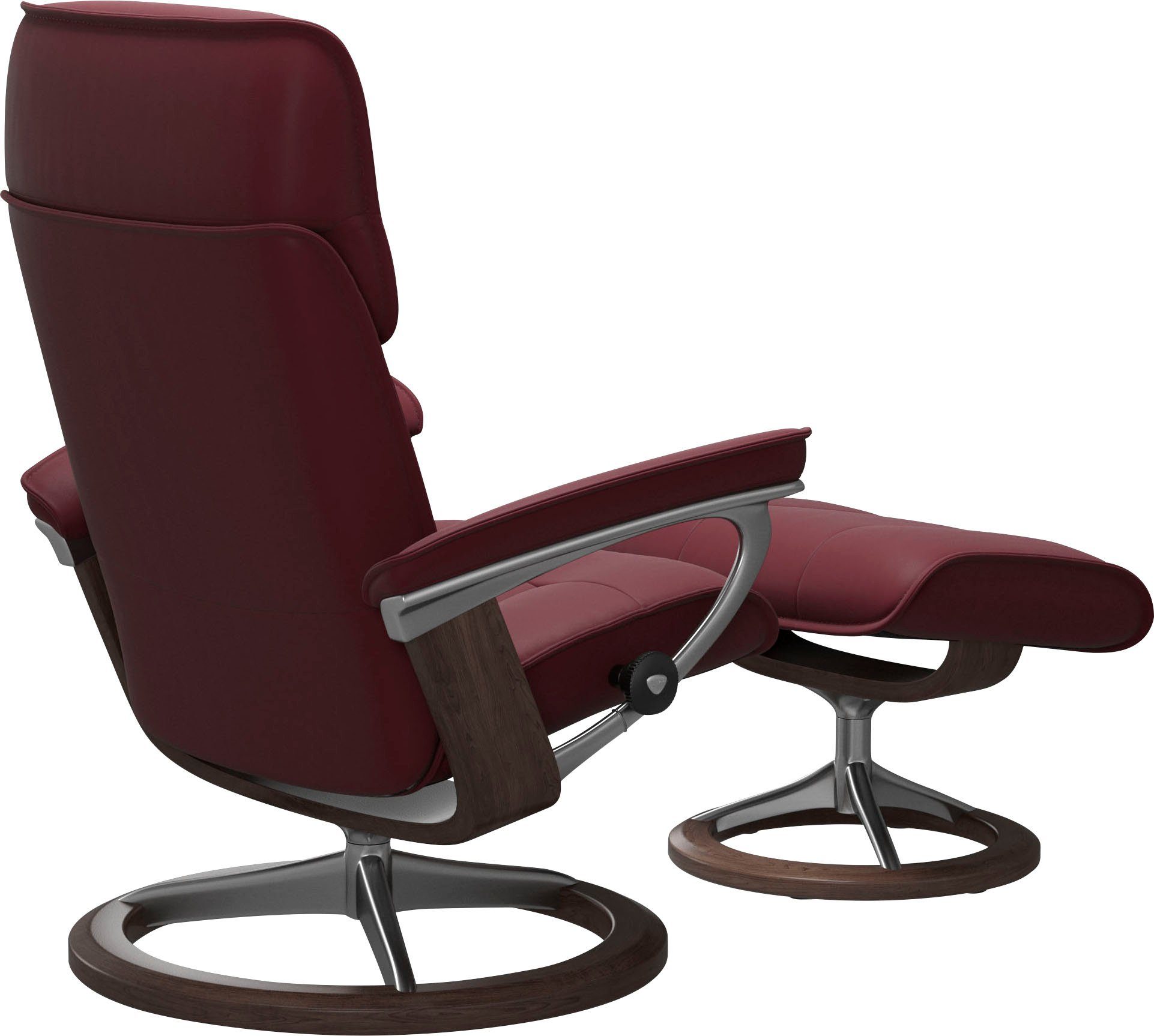Stressless® Relaxsessel Admiral (Set, Relaxsessel inkl. Hocker), mit Signature Base, Größe M & L, Gestell Wenge