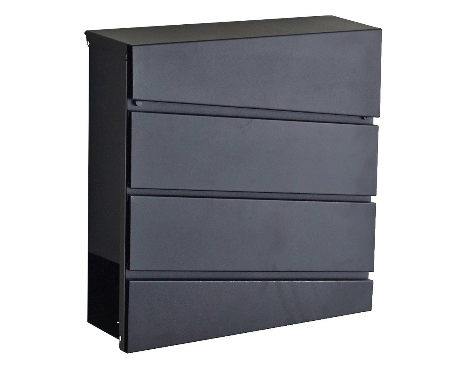 HAC24 Briefkasten Hausbriefkasten Wandbriefkasten Postkasten, Schwarz Matt günstig online kaufen