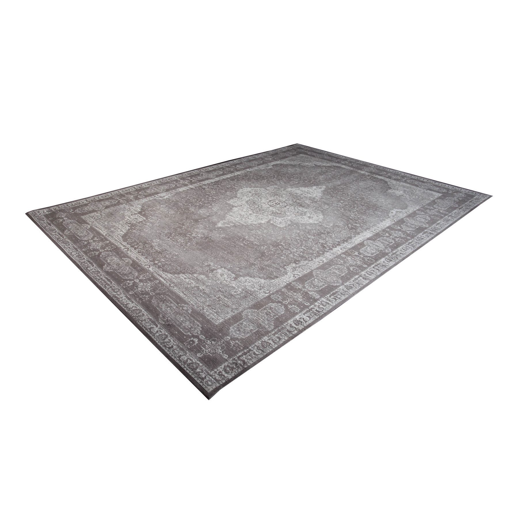 riess-ambiente Teppich PURE UNIQUE XXL 350x240cm antik-hellgrau, rechteckig, Höhe: 10 mm, Boho · orientalisches Muster · Wohnzimmer