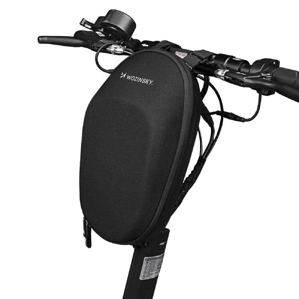 Wozinsky Fahrradtasche Wozinsky wasserdichte Scooter Lenkertasche Rollertasche 4l Schwarz (1-tlg)