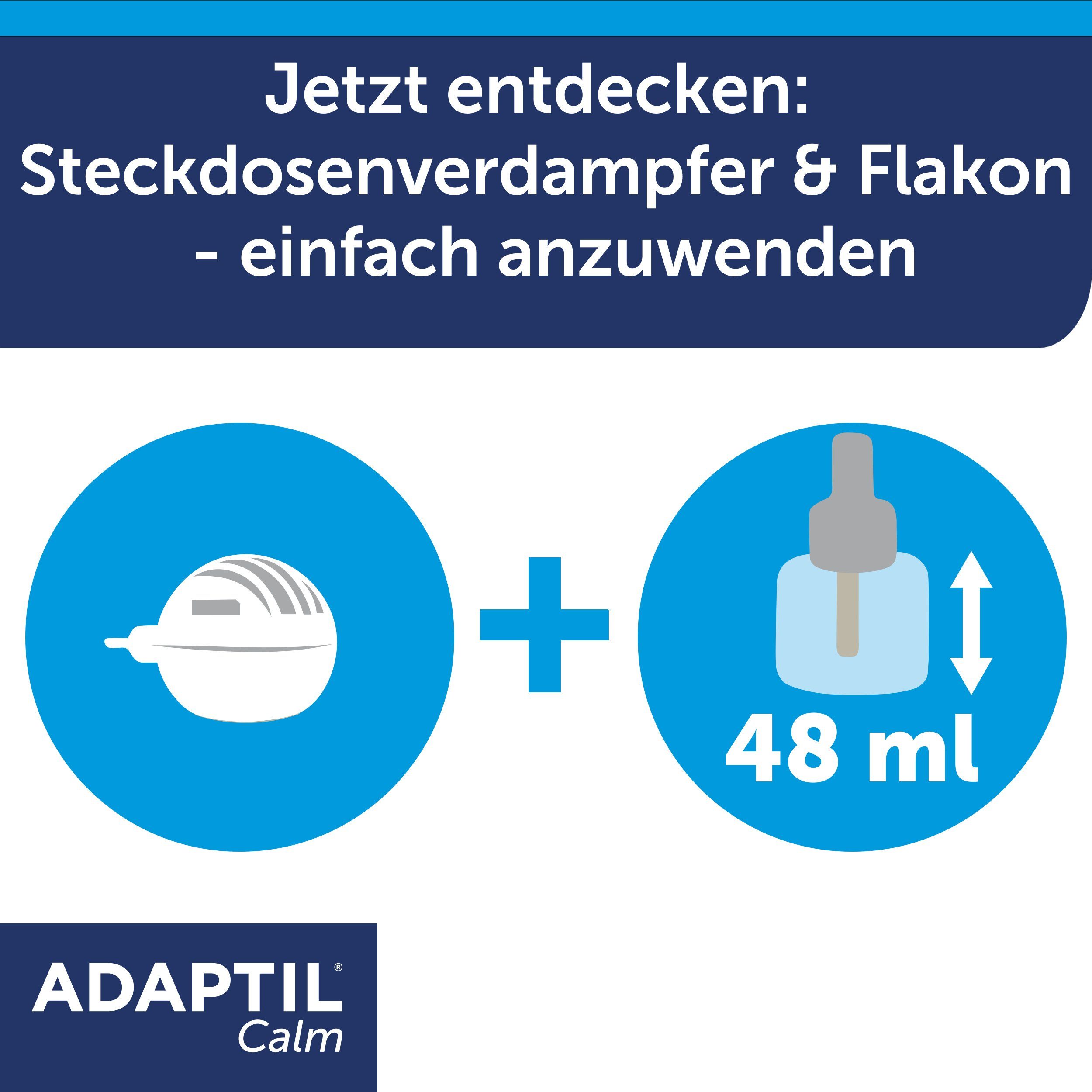 Adaptil Einstreu ADAPTIL® Calm Verdampfer + 30 Tage Nachfüllflakon 48ml