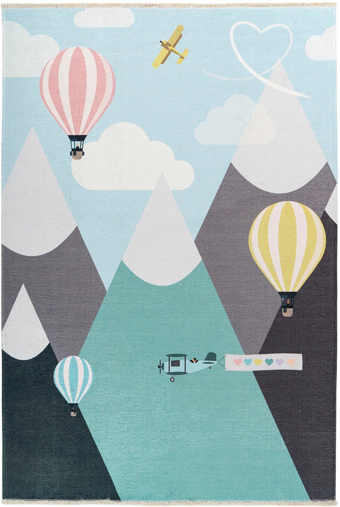 Obsession Kinderteppich My Greta 605, rechteckig, Höhe: 6 mm, Kurzflor, Mot günstig online kaufen