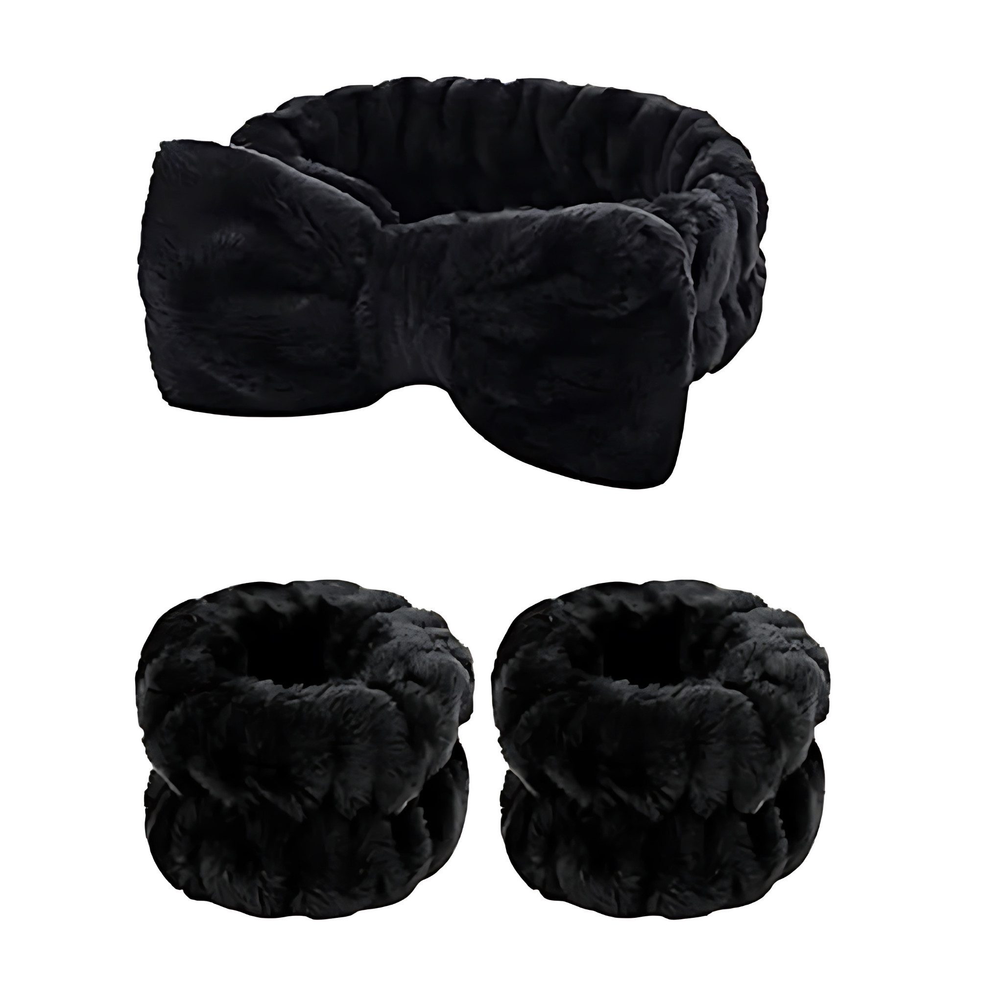 HS.SUPPLY Диадема Haarband, Gesichtsband, Schminkband, Handgelenkband-Set, perfekt für die tägliche Hautpflege