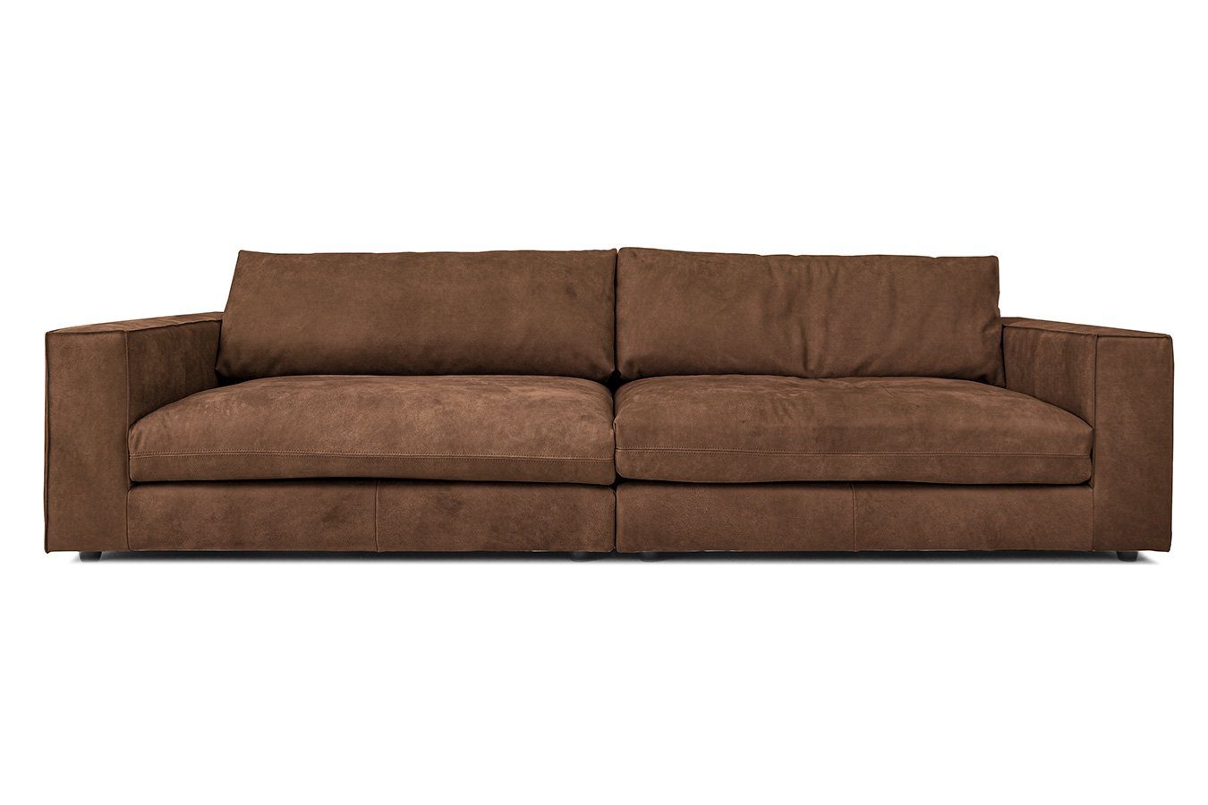 Big-Sofa living 3,5-Sitzer Venezia Leder vintage dunkelbraun daslagerhaus