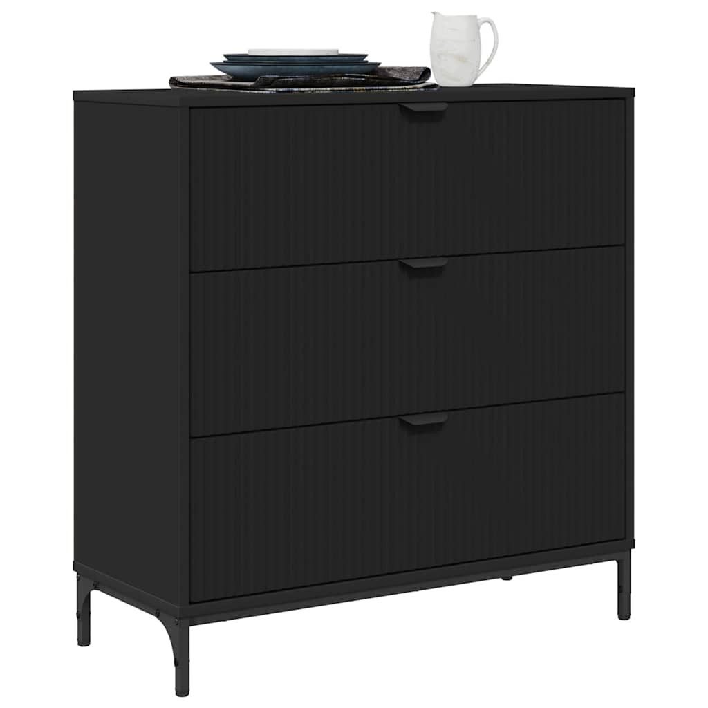 vidaXL Sideboard Sideboard Schwarz 79,5 x günstig online kaufen