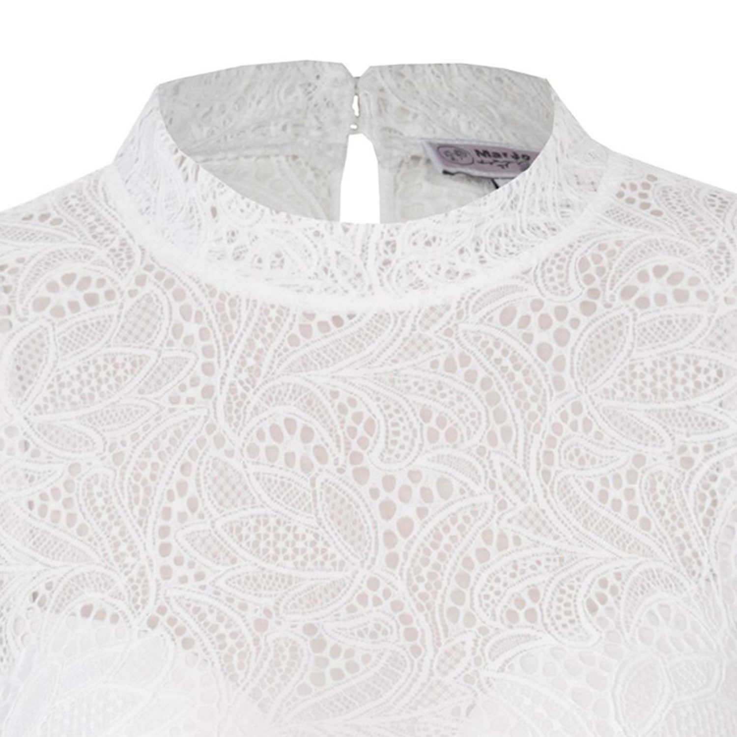 MarJo Dirndlbluse 'Eberfing' Kurzarm, Offwhite günstig online kaufen