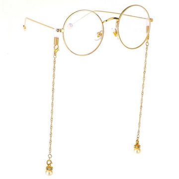 Fivejoy Brillenkette Transparente Sonnenbrillenkette, Brillengestell, Brillenhalsband, Anti-Rutsch-Brillenkette