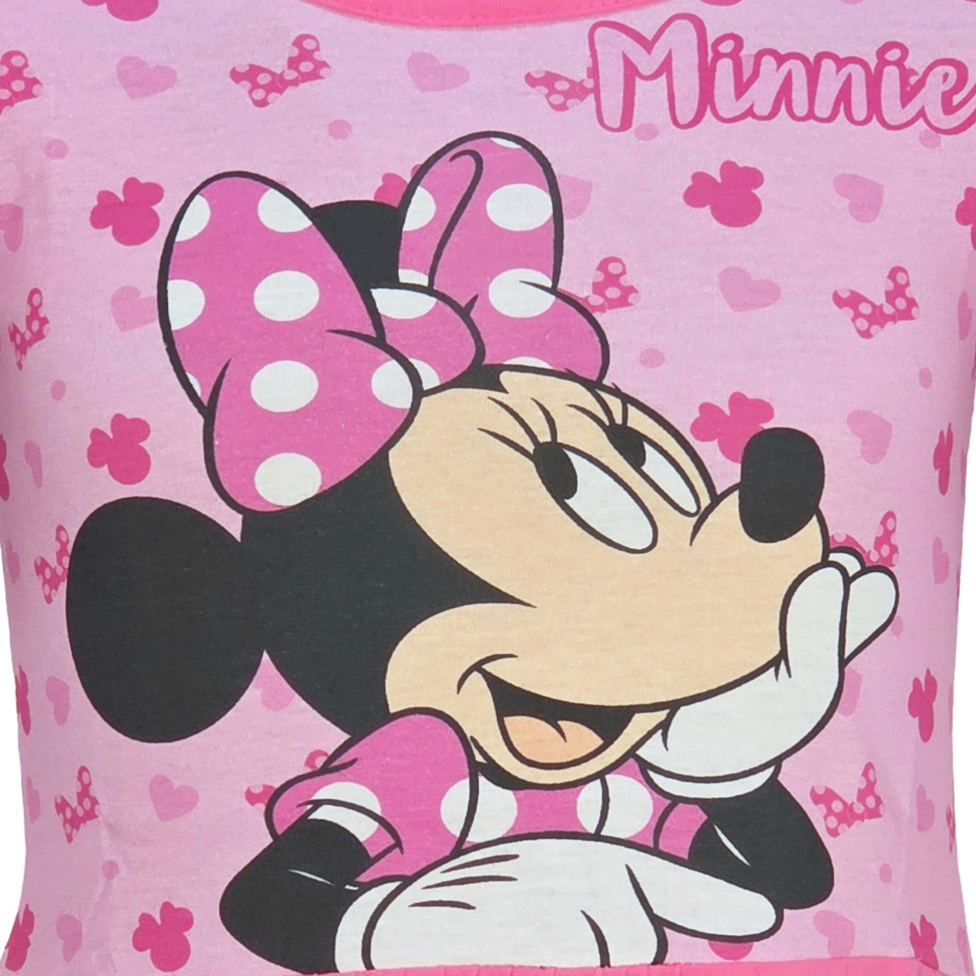 Disney Sommerkleid Disney Minnie Maus Kinder Mädchen Kleid Gr. 98 bis 128, Baumwolle