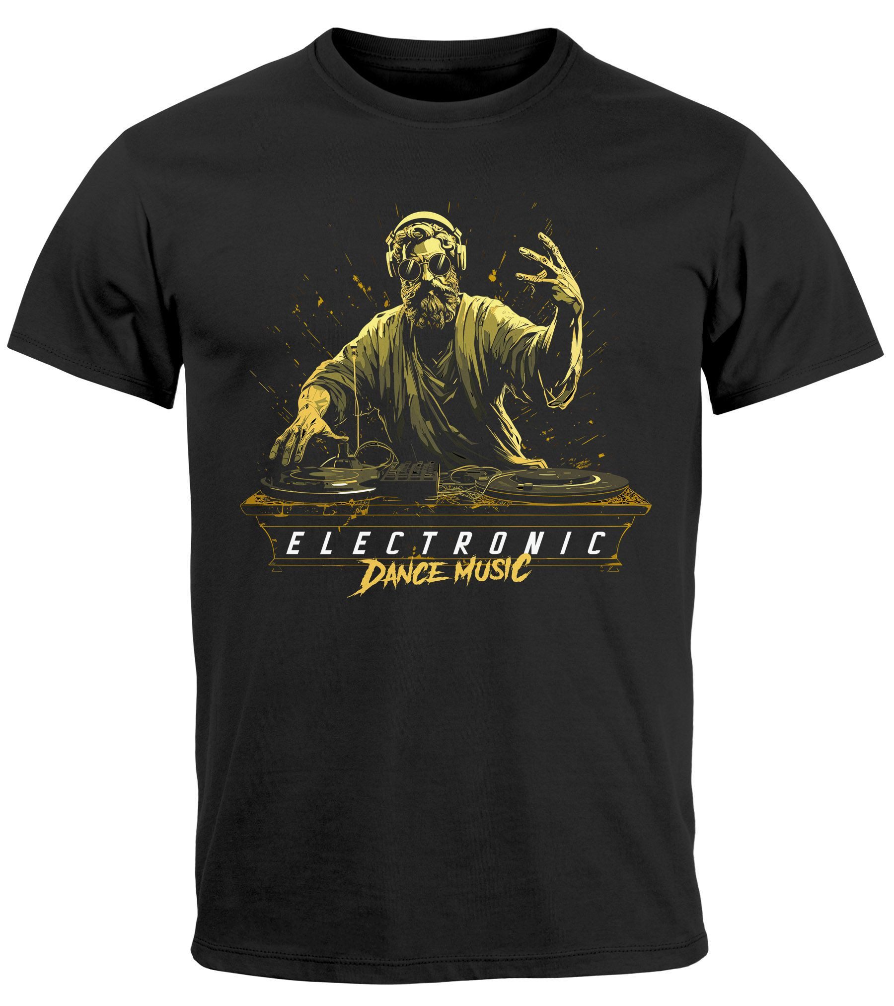 Neverless Print-Shirt Herren T-Shirt Eletronic Dance günstig online kaufen