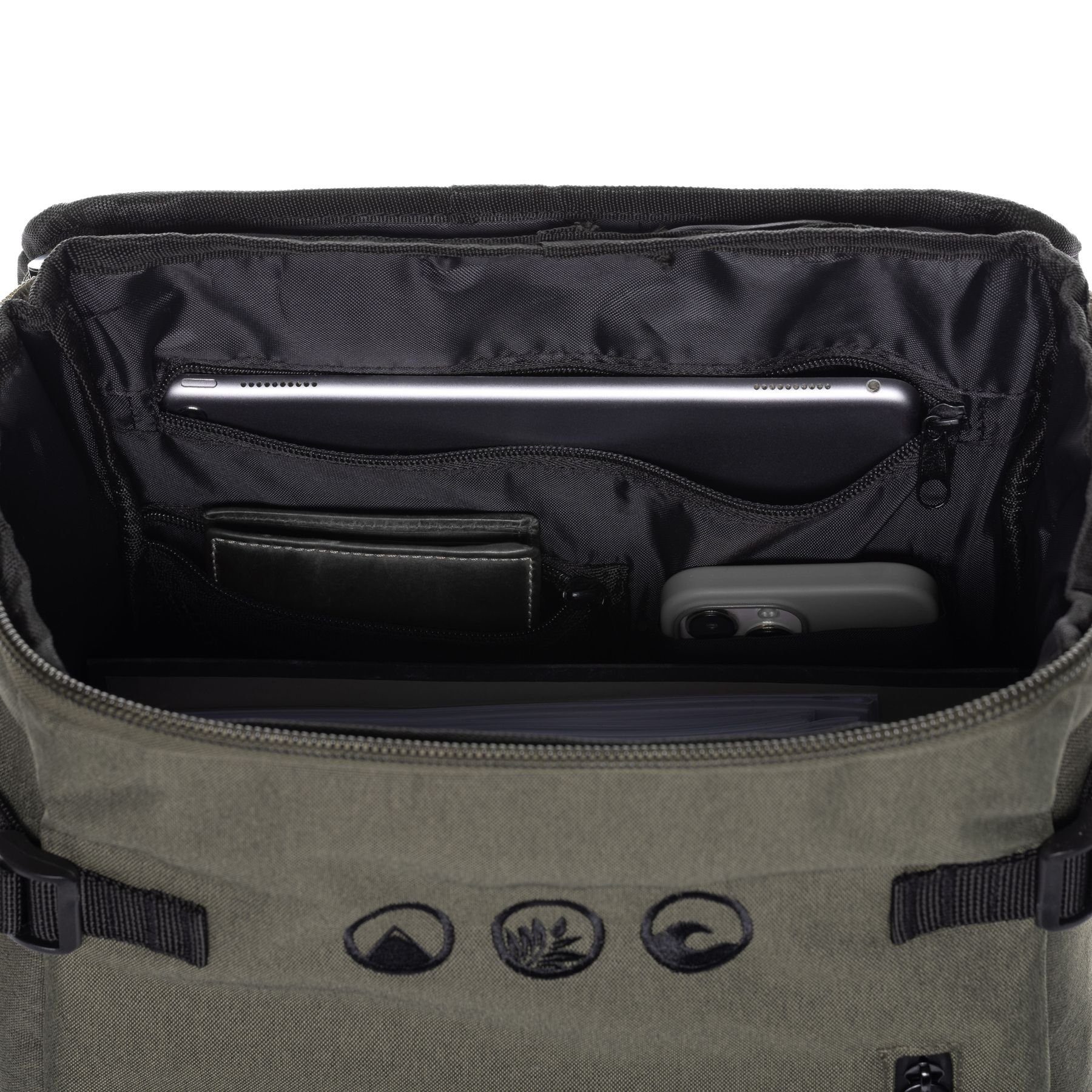 SONS KOLOA, OF aus ALOHA Top-Loader recyceltem Sport-Tasche XL Laptopfach XL Plastik, Rucksack Tagesrucksack
