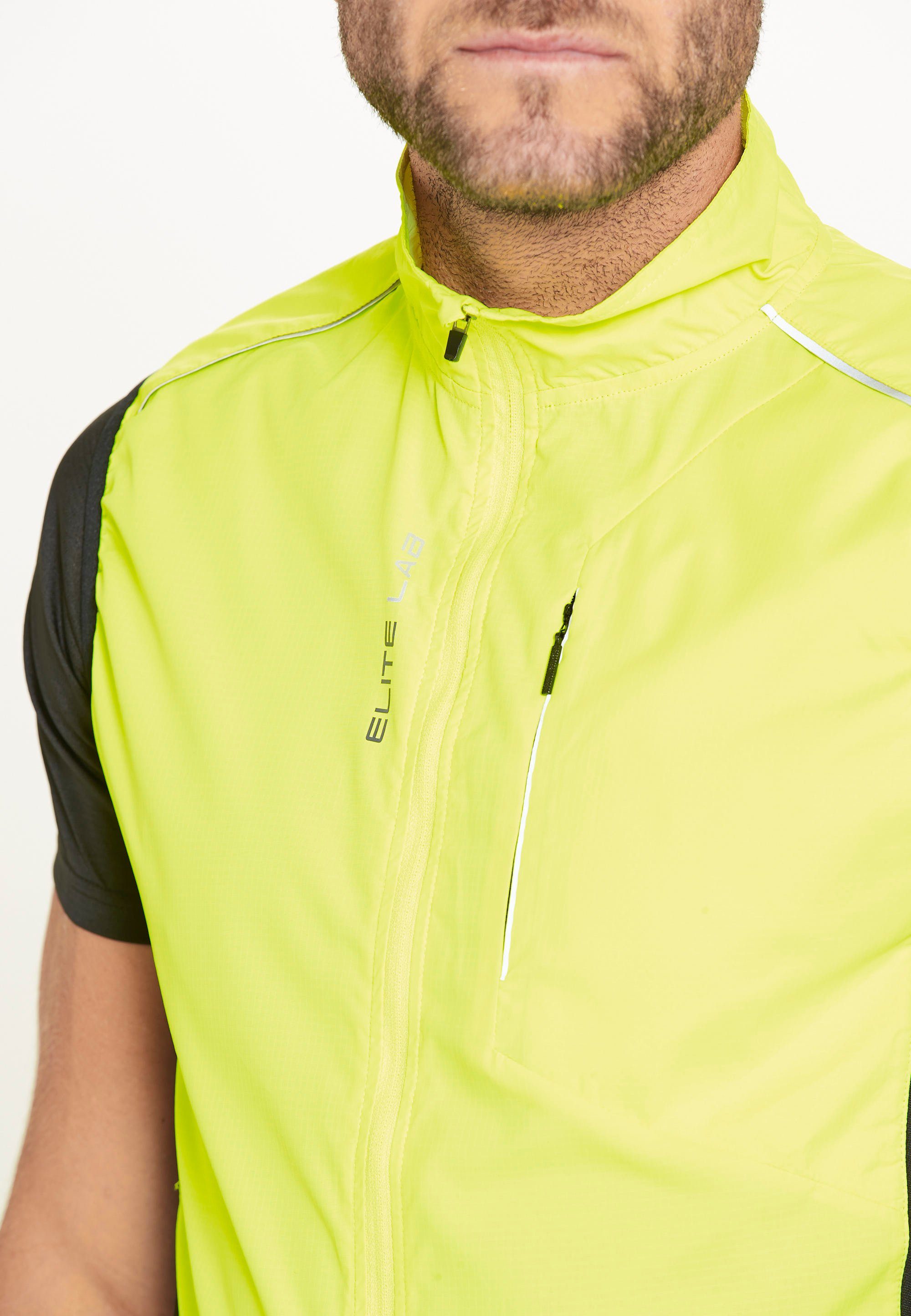 ELITE LAB Funktionsweste Shell X1 Elite mit hochwertiger Lauf-Ausstattung (wind -und wasserdicht)