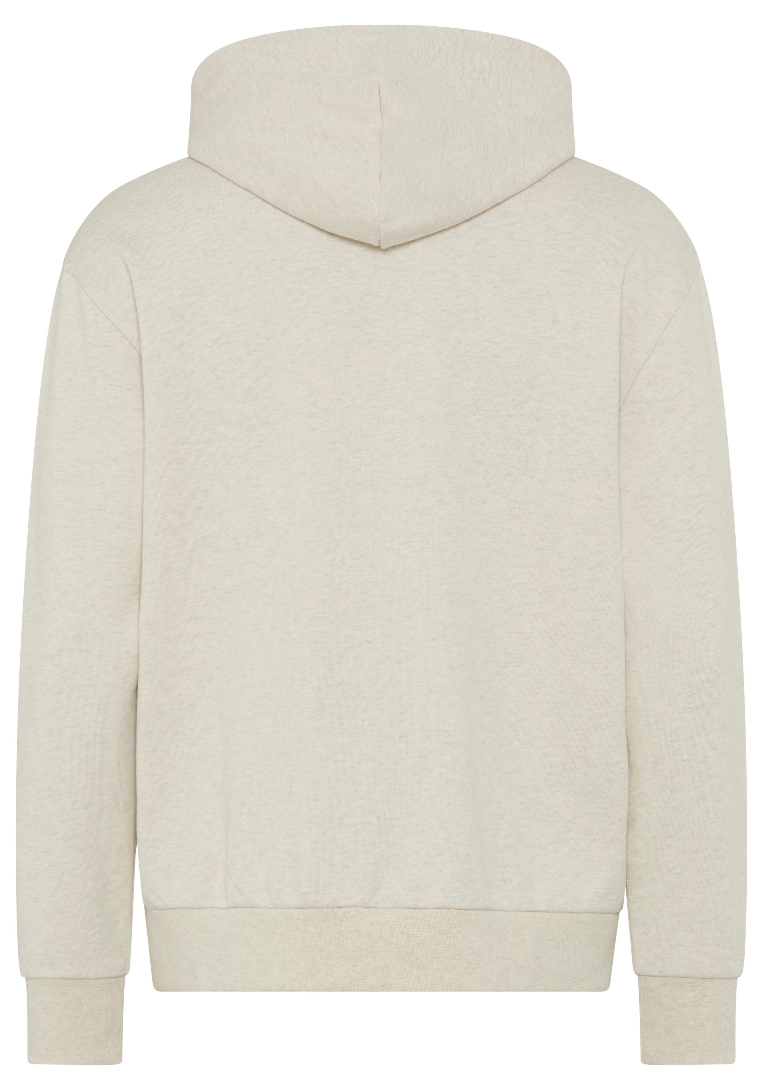 BOSS GREEN Kapuzensweatshirt Rippbündchen, Relaxed Fit, Baumwollmischung