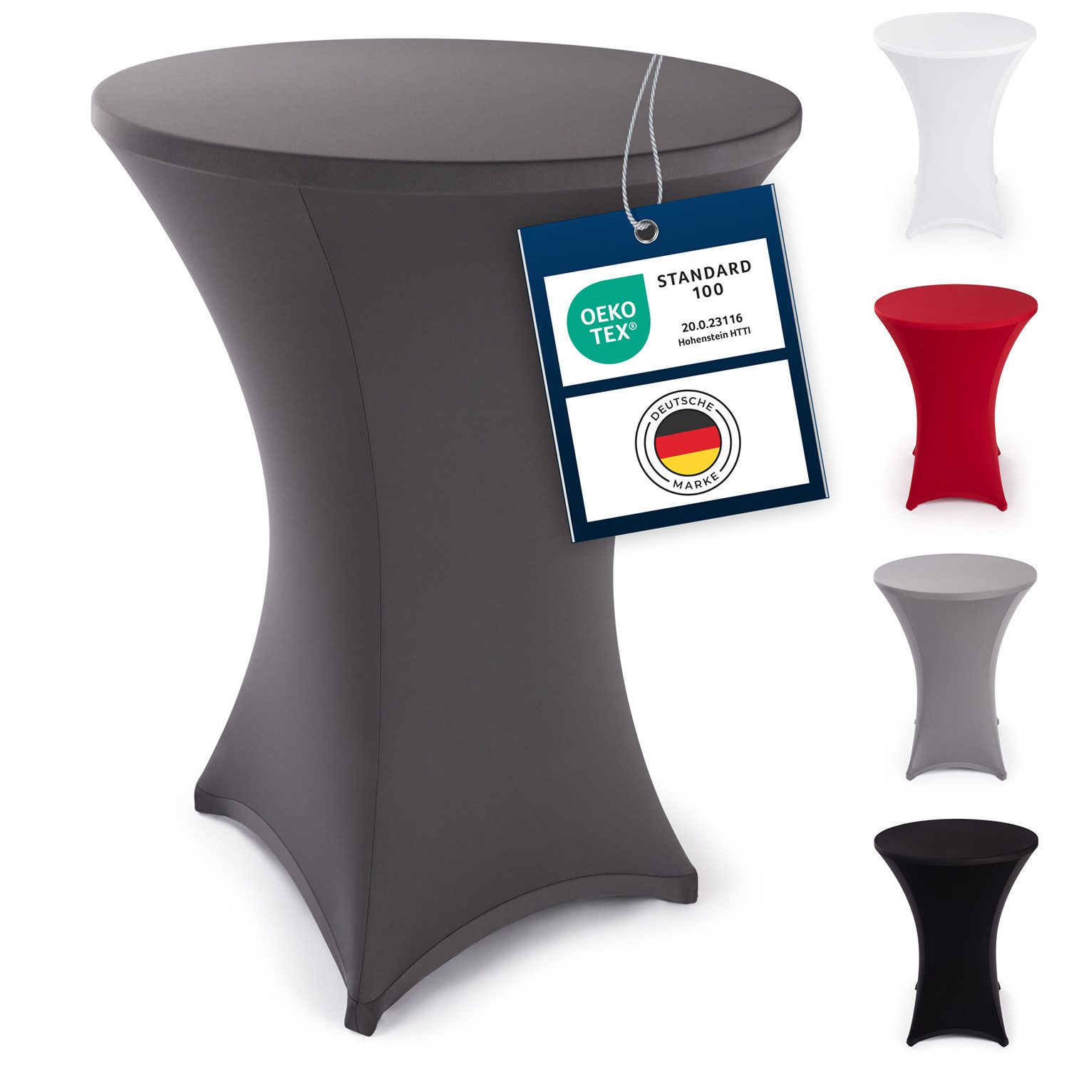 Blumtal Stehtischhusse Stretchbezug Stehtisch Hussen, Elegante Stehtischhusse für Bistrotische