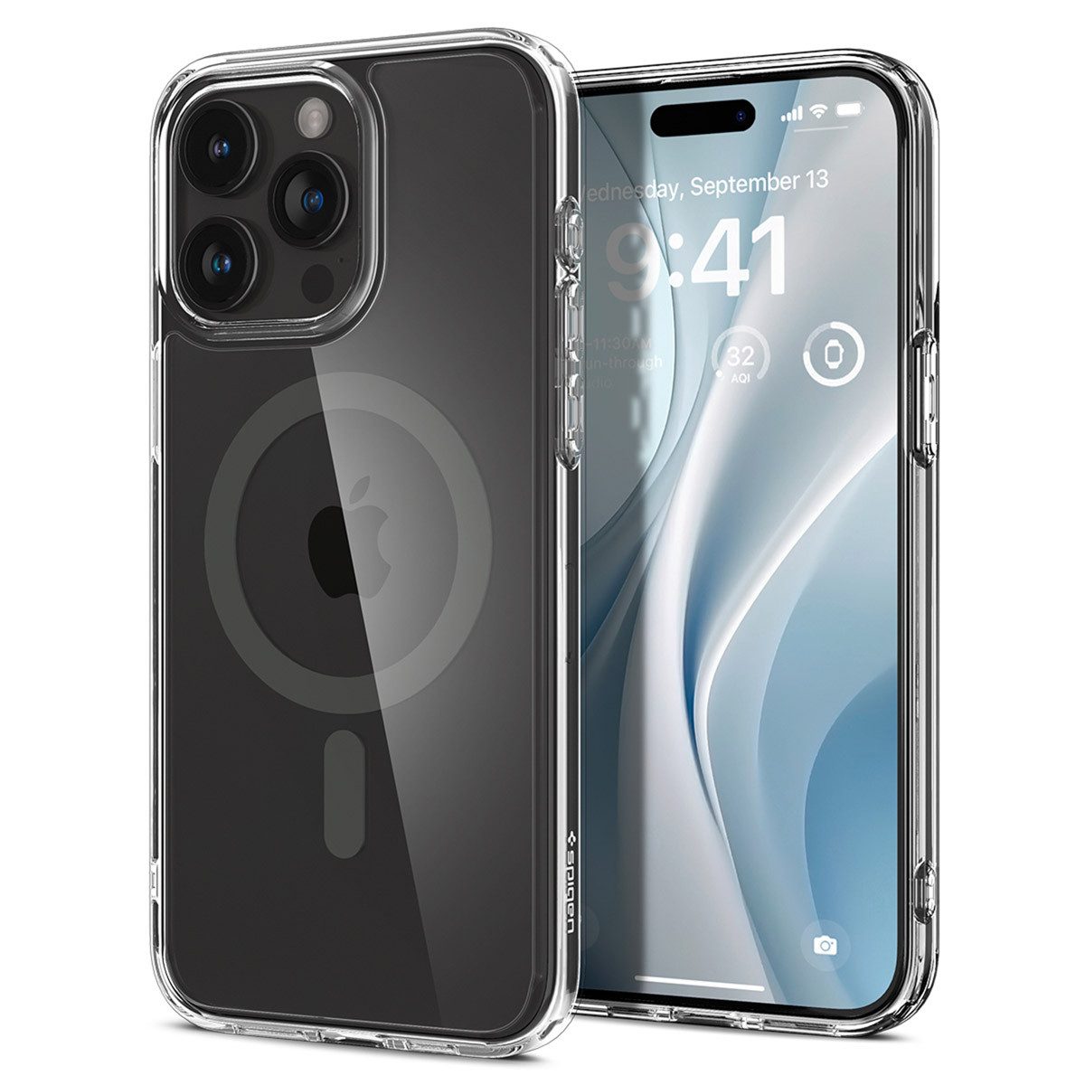 Spigen Backcover Spigen Ultra Hybrid Backcover MagSafe Apple iPhone 15 Pro - Graphite