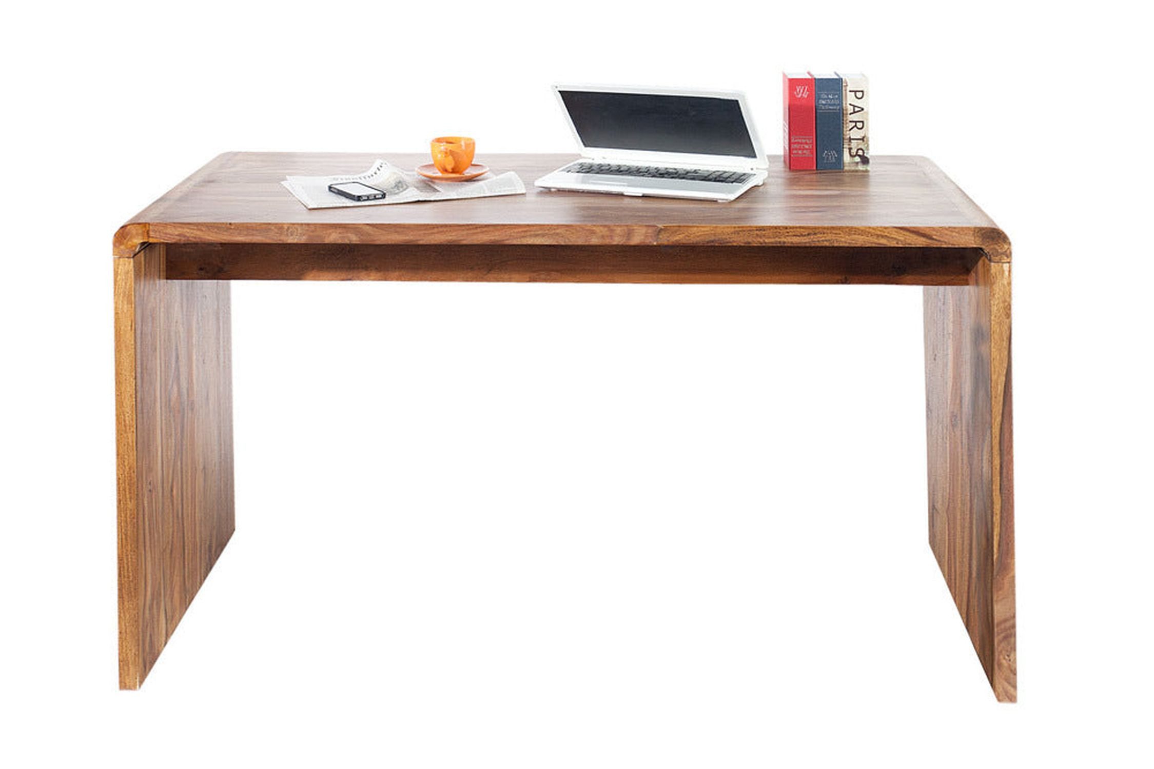 Licht-Erlebnisse Schreibtisch ZURI, aus Holz in Natur 120 x 60 x 80 cm (LxBxH)