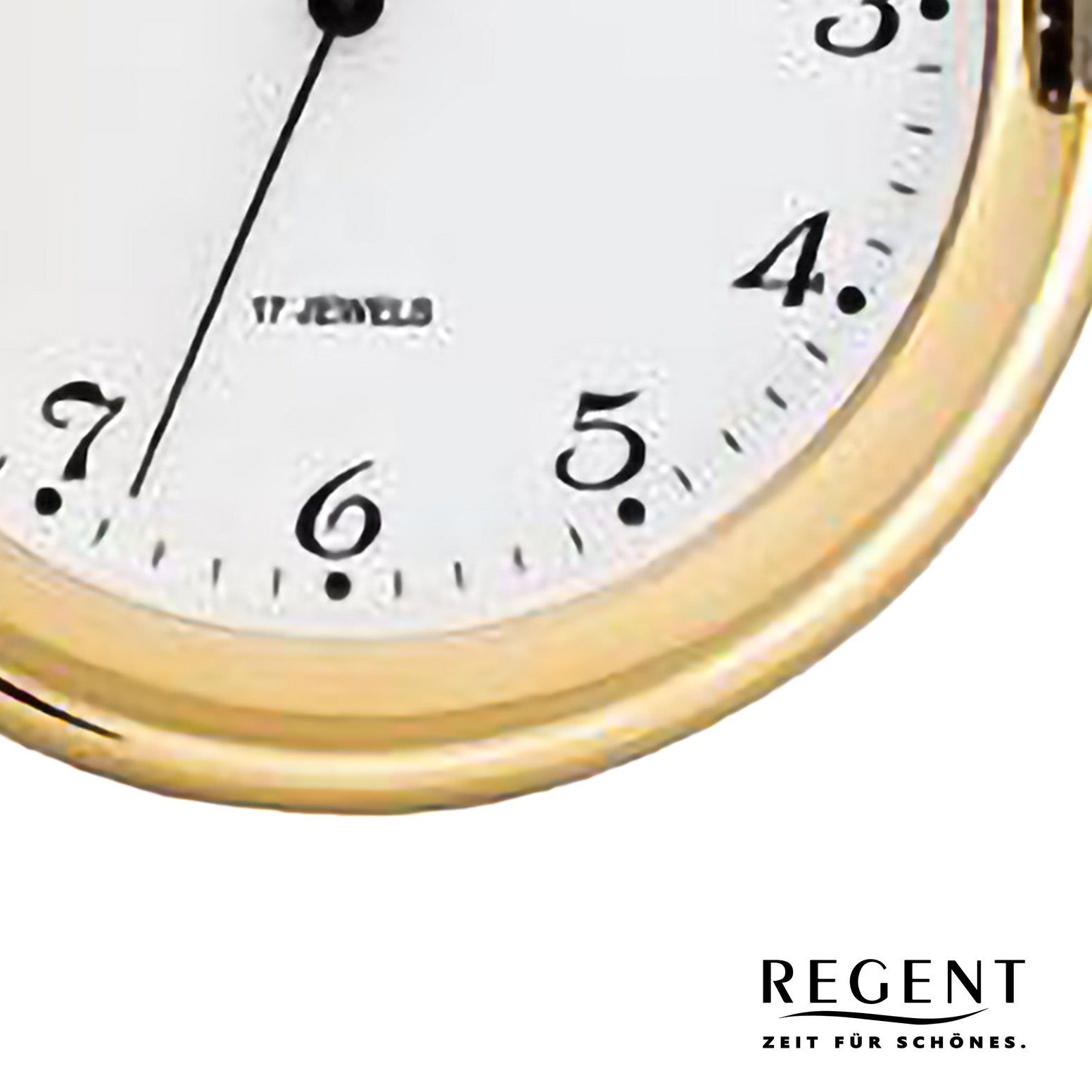 Regent Taschenuhr Regent Herren Taschenuhr Analog Gehäuse, (Analoguhr), Herren Taschenuhr rund, extra groß (ca. 51mm), Metall, Elegant