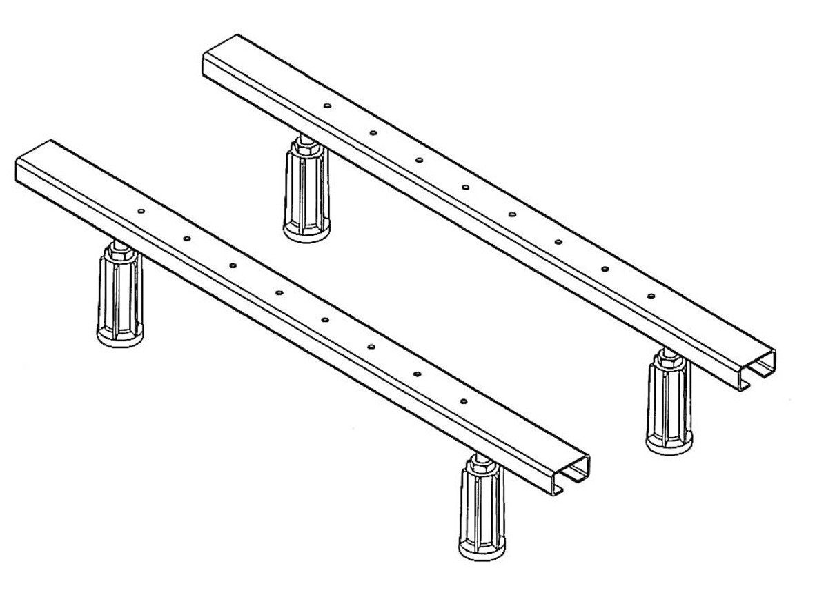 OTTOFOND Für 2-St), Badewanne (Set, die Stellfuß,