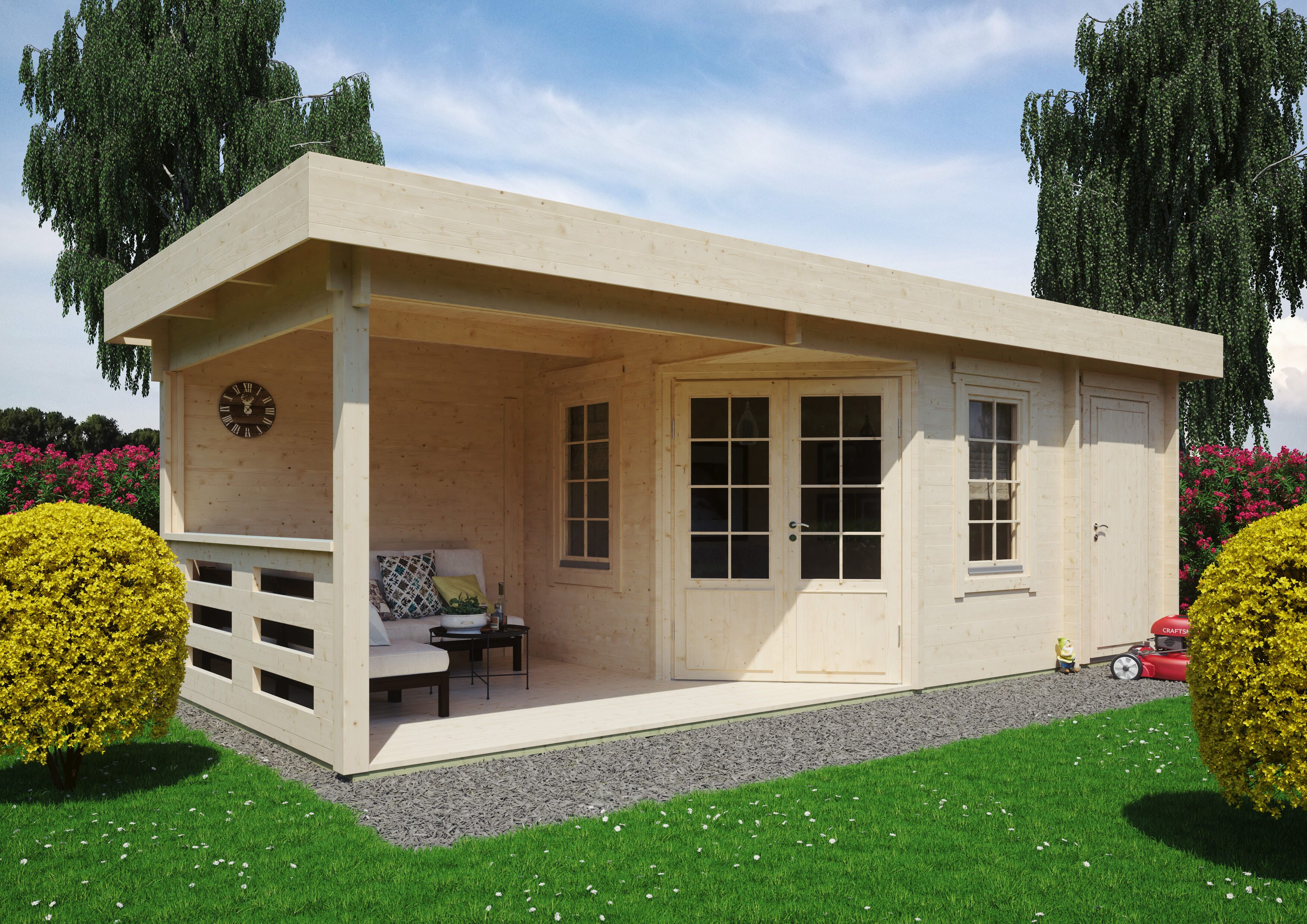 Fjordholz Gartenhaus Nora 44 E Klassik