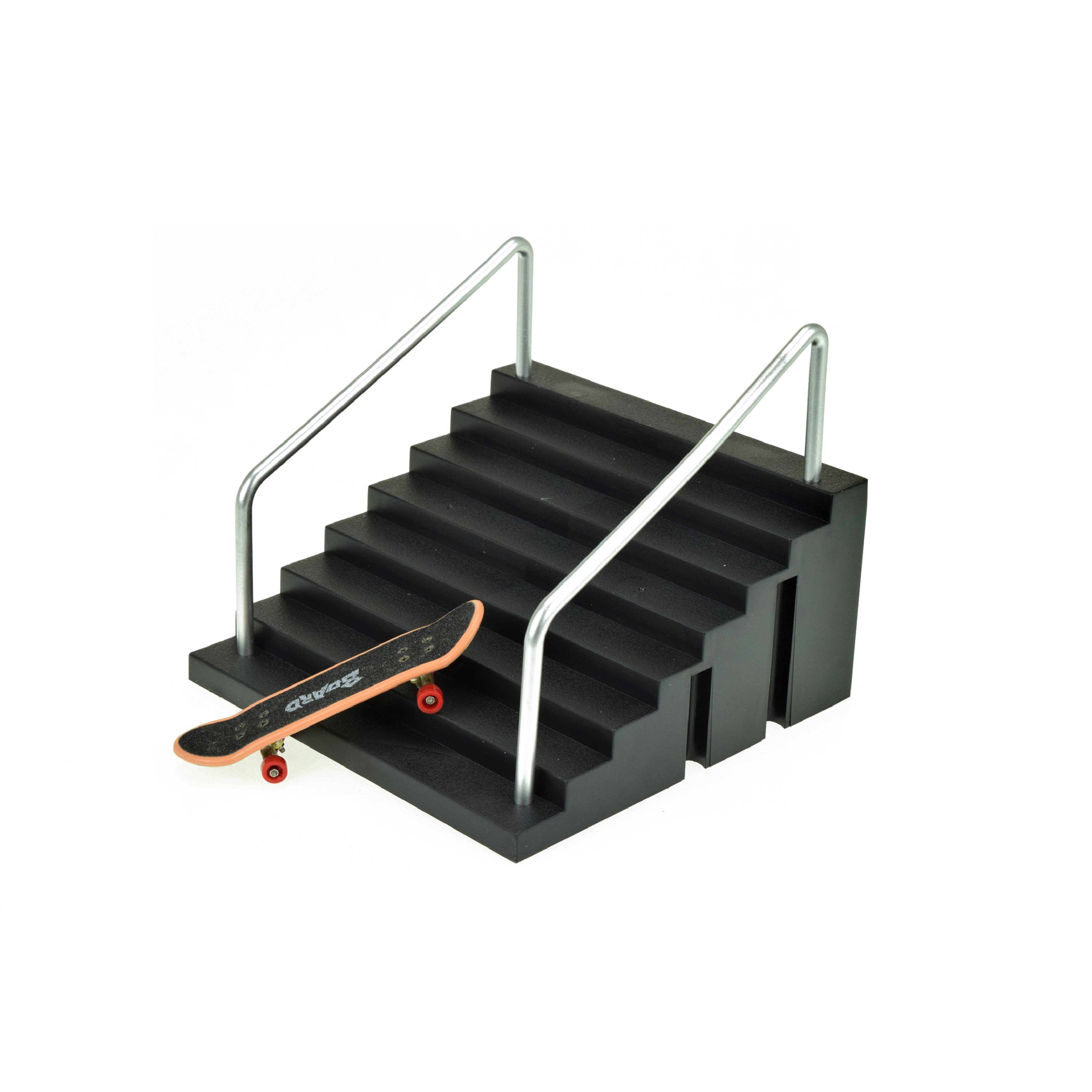 Toi-Toys Skateboard XTREME Finger-Skateboard - mit Treppe mit Handläufen, 4-teilig