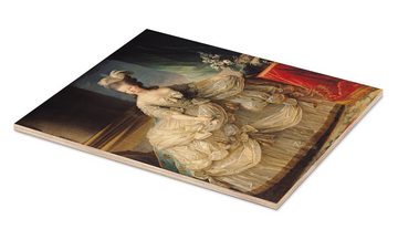 Posterlounge Holzbild Elisabeth Louise Vigee-Lebrun, Marie Antoinette, Königin von Frankreich, Malerei