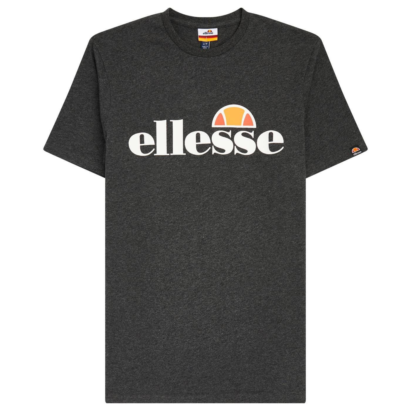 Ellesse T-Shirt Crewneck SL Dunkelgrau - Kurzarm, T-Shirt TEE Herren PRADO