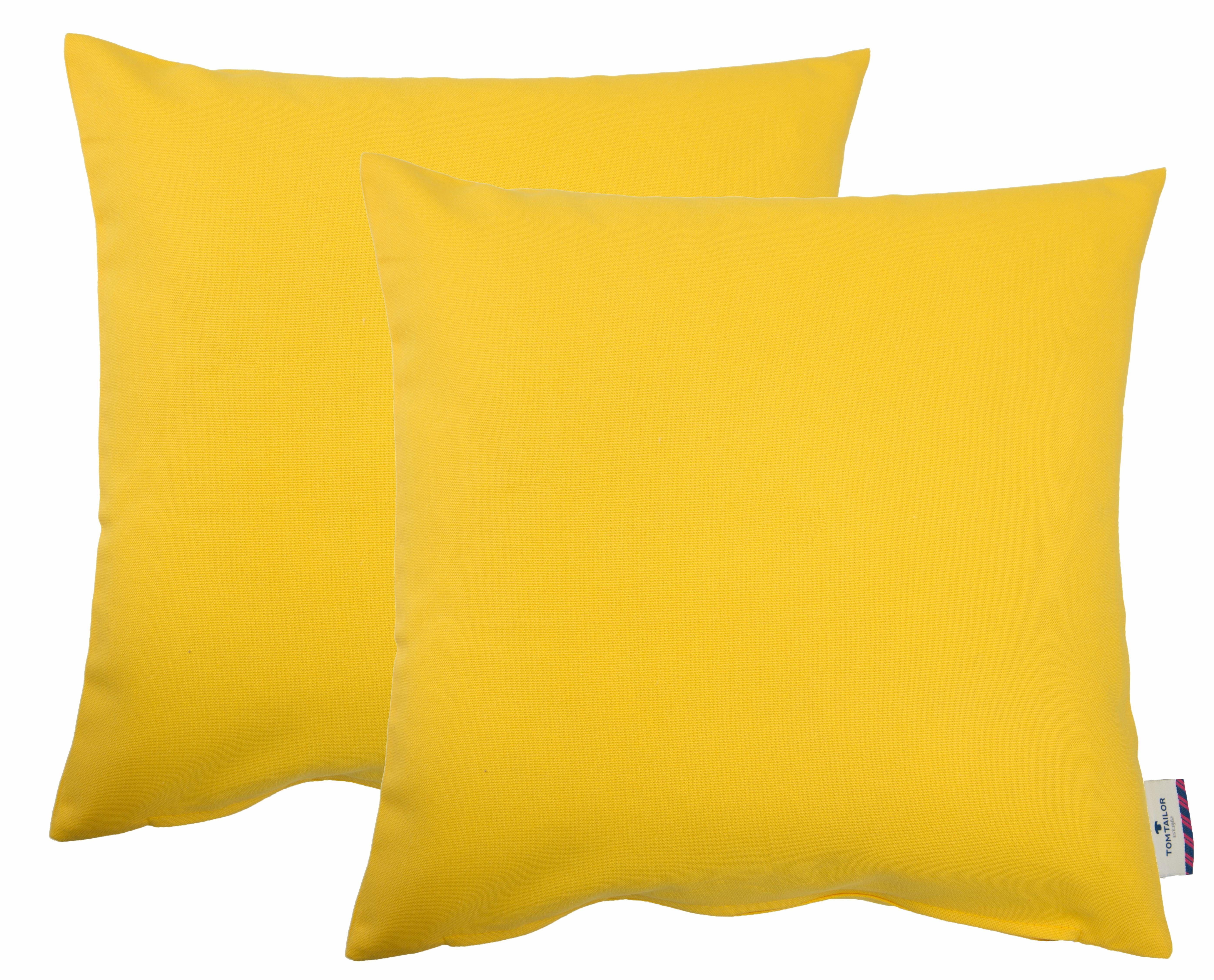 TOM TAILOR HOME Dekokissen Dove, unifarben, Kissenhüllen ohne Füllung, 2er Pack