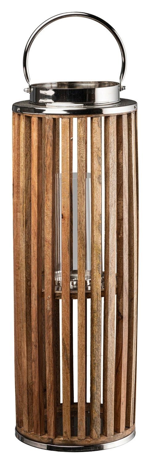 Kunstpflanze Laterne ROYAL, Braun, Ø 23 cm, Gasper, Höhe 75 cm