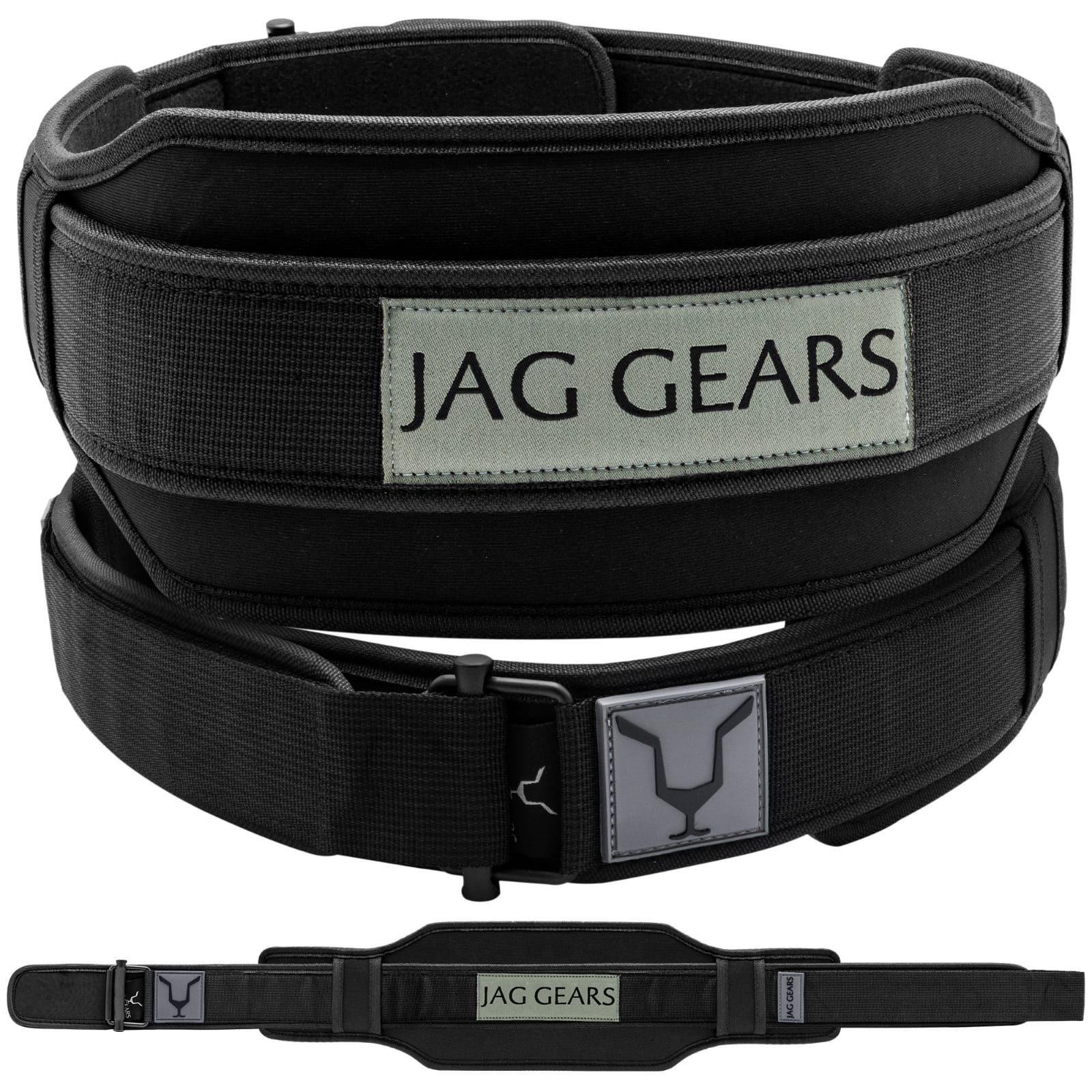 JAG GEARS Rückenbandage Doppelter Gewichthebergürtel Powerlifting Gym Gürtel Stütze Rücken, extra breiter, doppelt gepolsterter 2-in-1-Gewichtstrainer-Gürtel