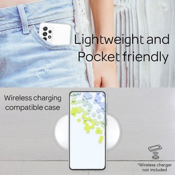Nalia Smartphone-Hülle Samsung Galaxy A33, Klare Silikon Hülle / Extrem Transparent / Durchsichtig / Anti-Gelb