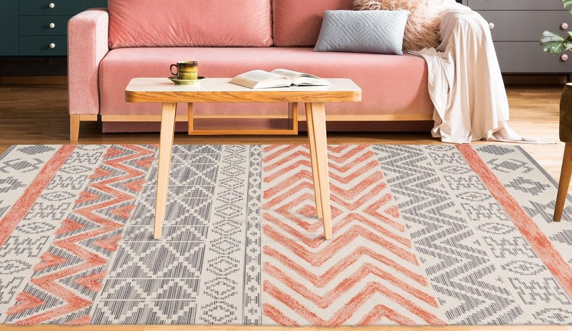 Arte Espina Teppich Ethnie 100, rechteckig, Höhe: 10 mm, 3D-Design, Kurzflorteppich, Ethno-Design