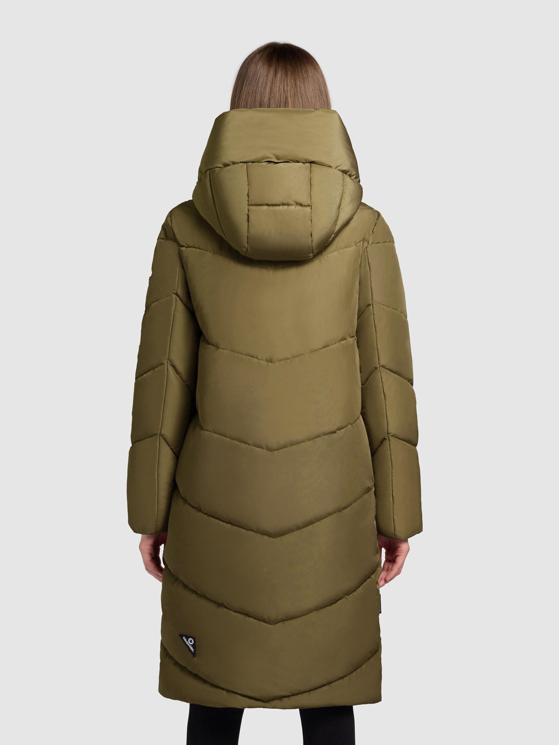 khujo Steppmantel Jange-YM Warmer Wintermantel mit magnetischen Details