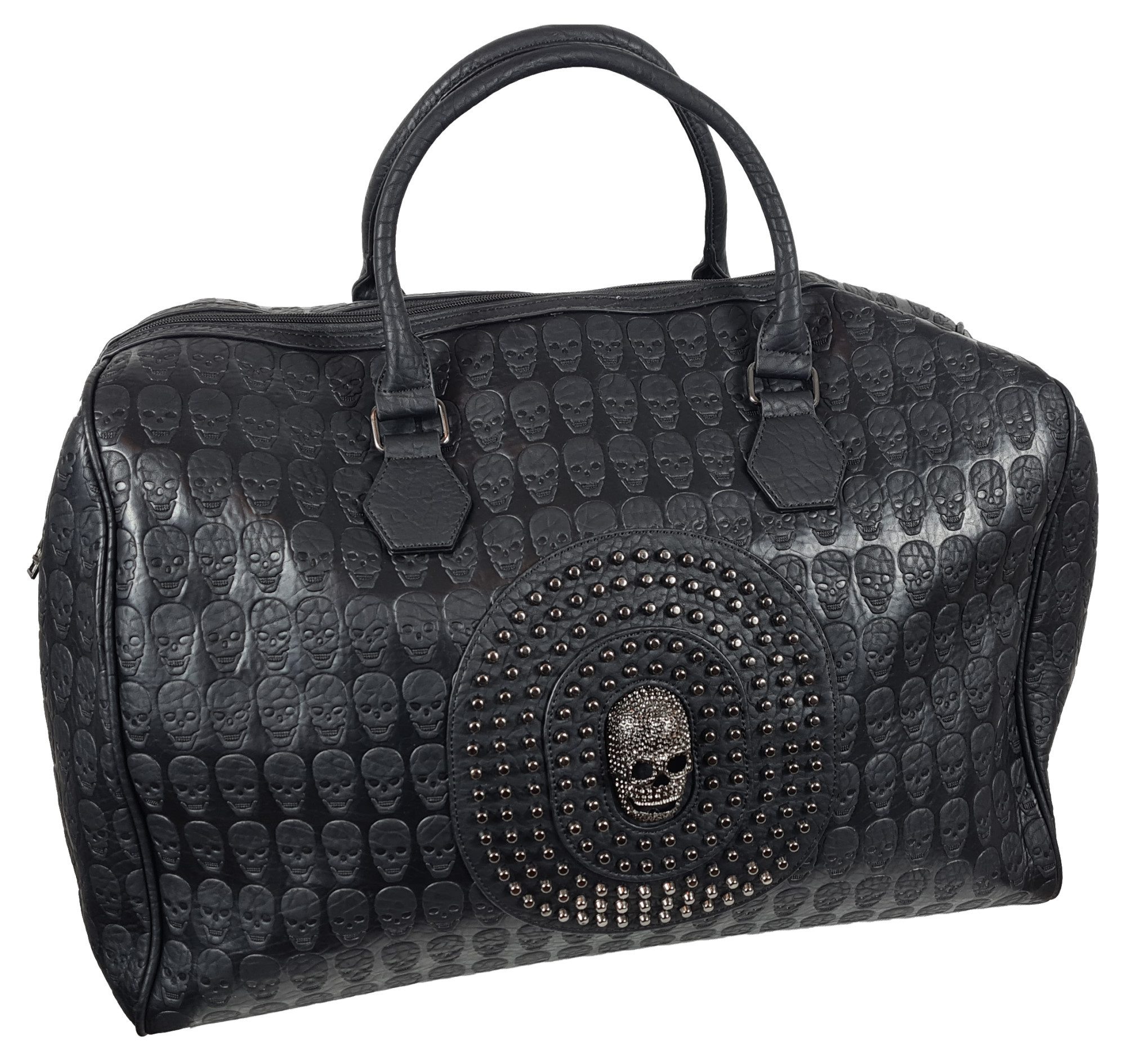 Einkaufszauber Reisetasche Imposante Reisetasche Shopper Skull günstig online kaufen