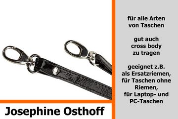 Josephine Osthoff Schulterriemen Schulterriemen 1 cm Lack schwarz/silber