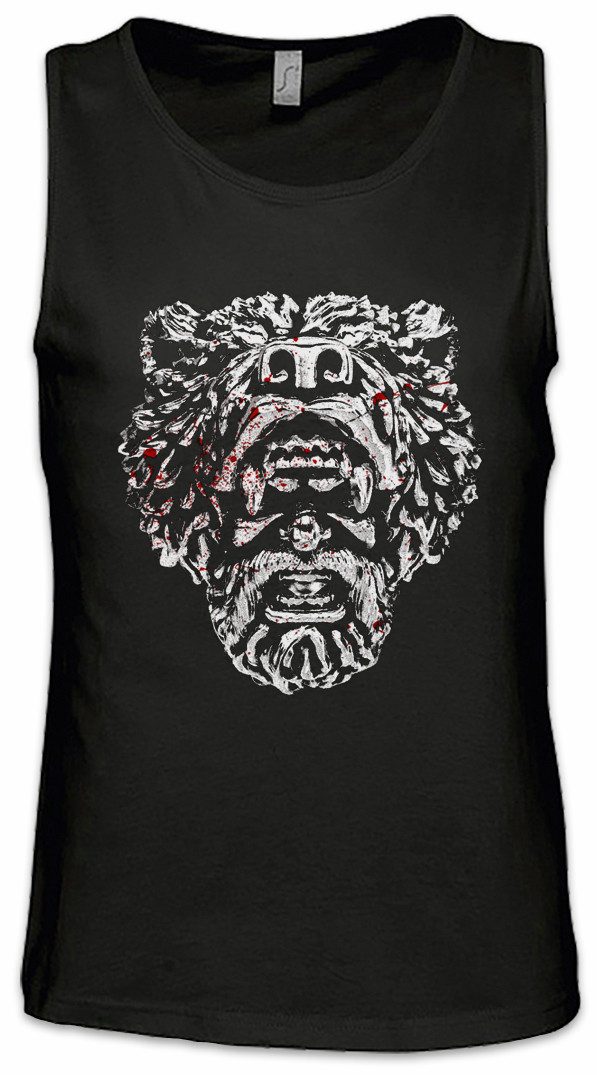 Urban Backwoods Tanktop Viking Bear Head Ärmelloses T-Shirt Vikings Norse Odin Odhin Thor Walhalla Odhin Wikinger Asgard