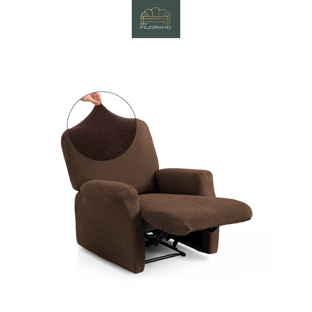 Belmarti Sesselhusse Bezug für Sessel, Relaxsessel, braun
