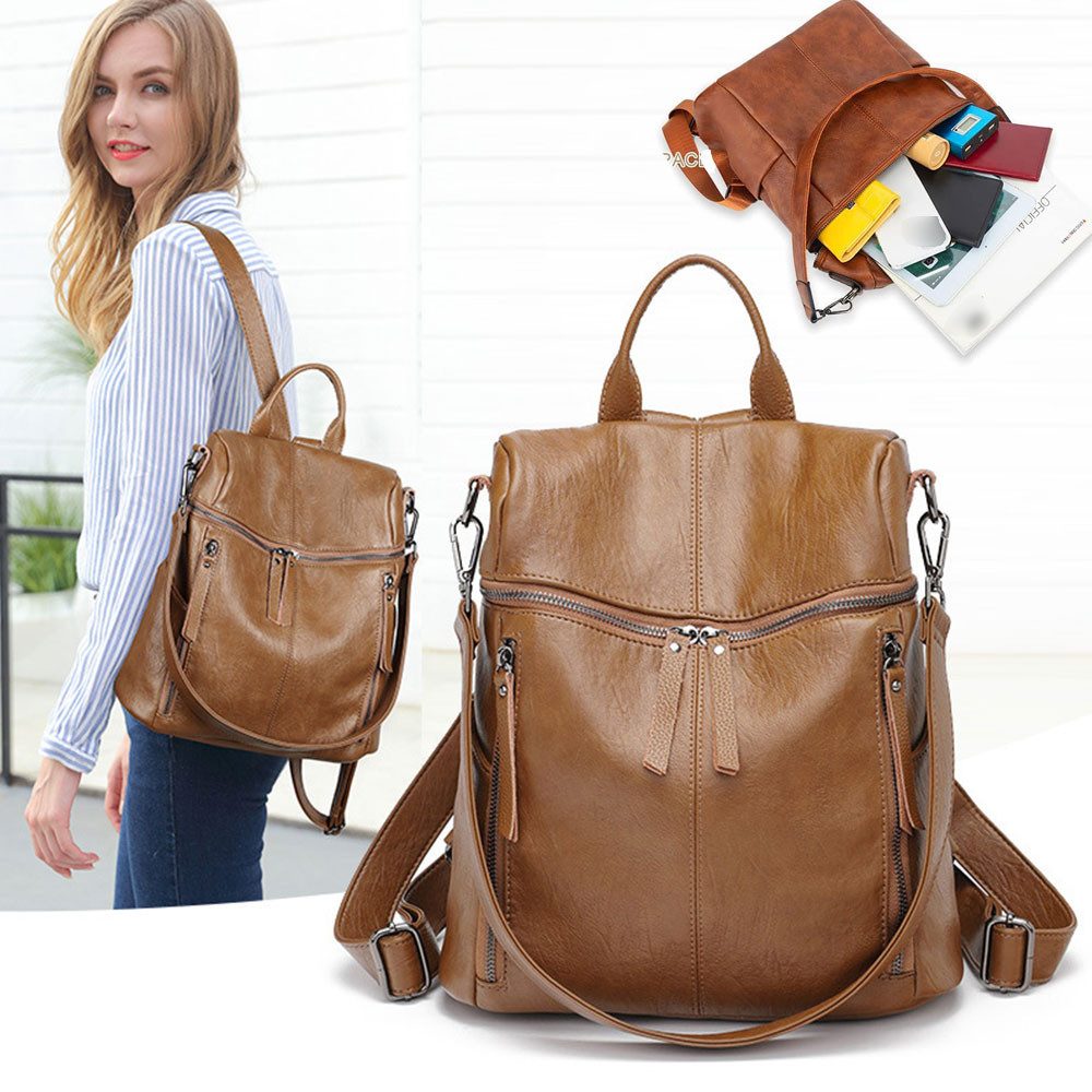 RWEUOQ Freizeitrucksack Leathario Damen Rucksack Anti günstig online kaufen