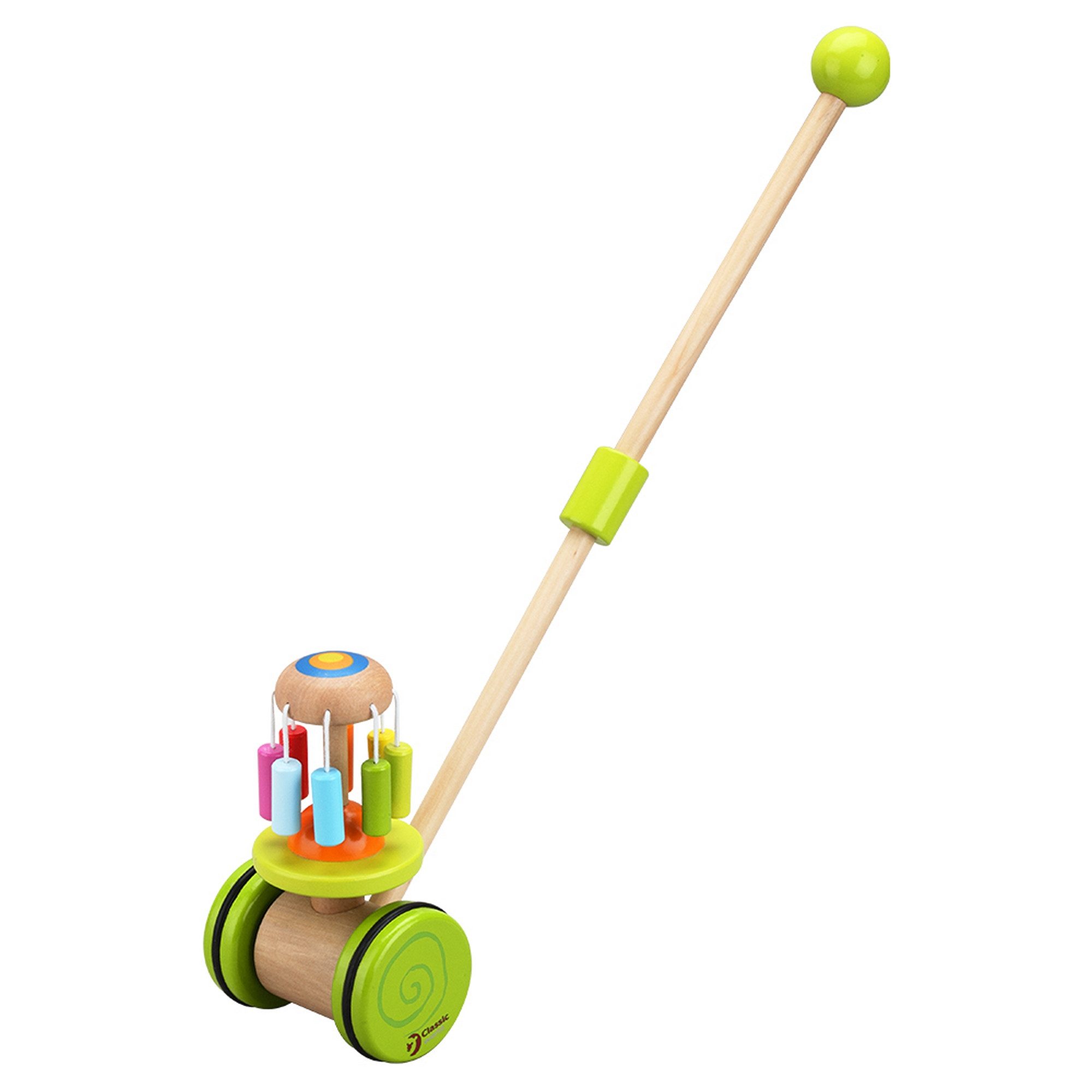 Classic World Schiebestab Classic World - Schiebestock Regenbogen - 16x16x48cm - ab 12 Monaten