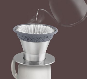 Espro French Press Kanne, Dauer-Kaffeefilter Bloom, Edelstahlfilter für Pour Over Kaffee