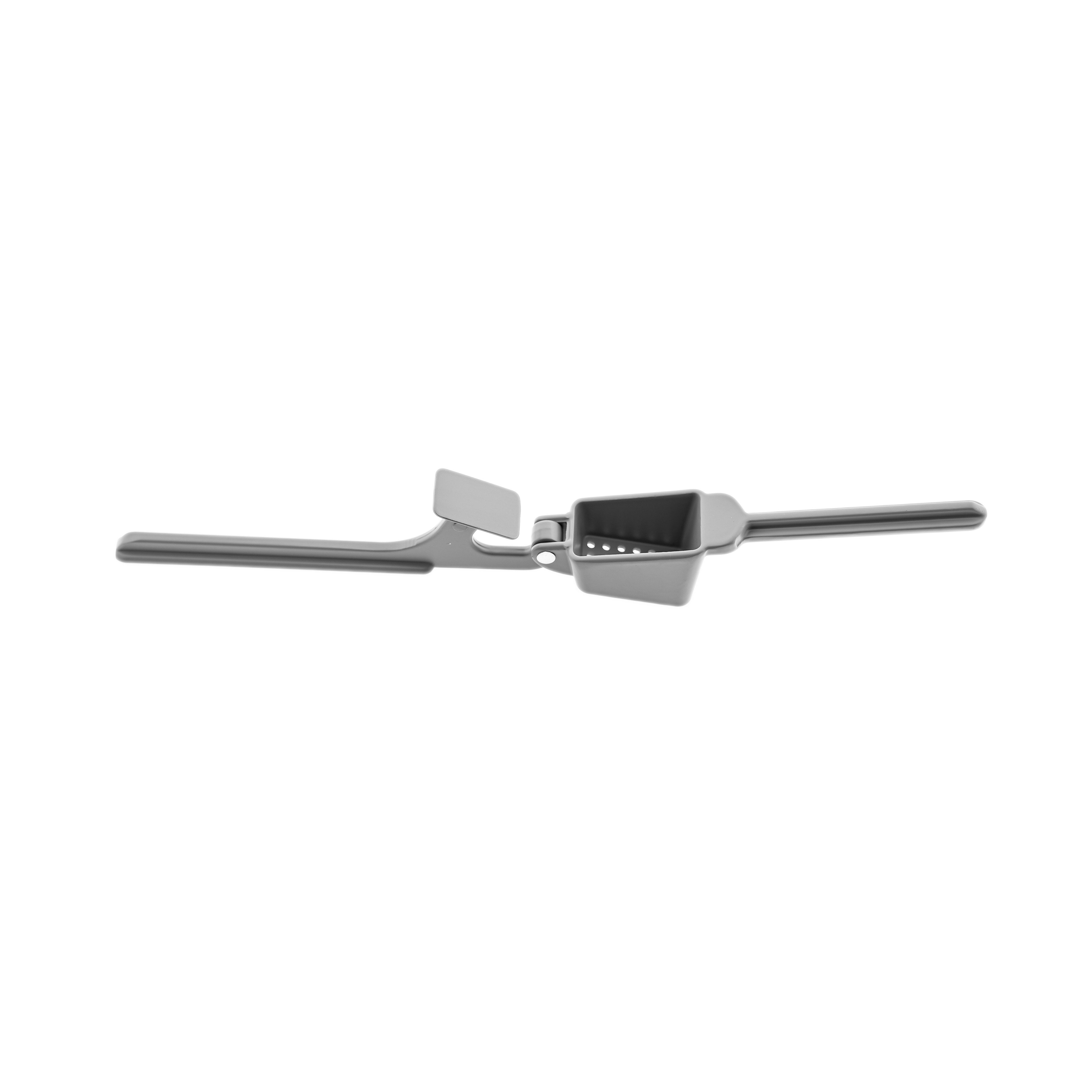 Almina Knoblauchpresse aus Metall 16 cm, robust & ergonomisch (1 St) – Bild 4 von 5