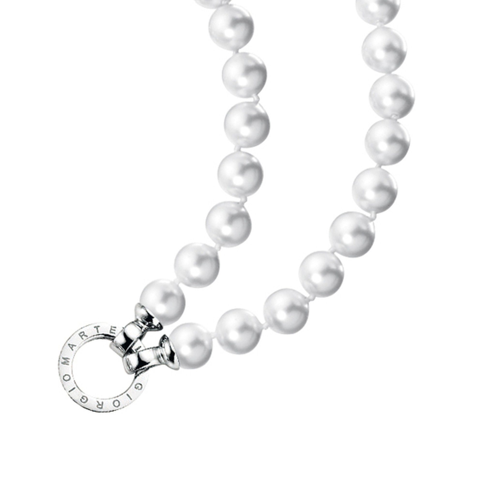 GIORGIO MARTELLO MILANO Perlenkette Muschelkern Perlen, Ringverschluss, Sil günstig online kaufen