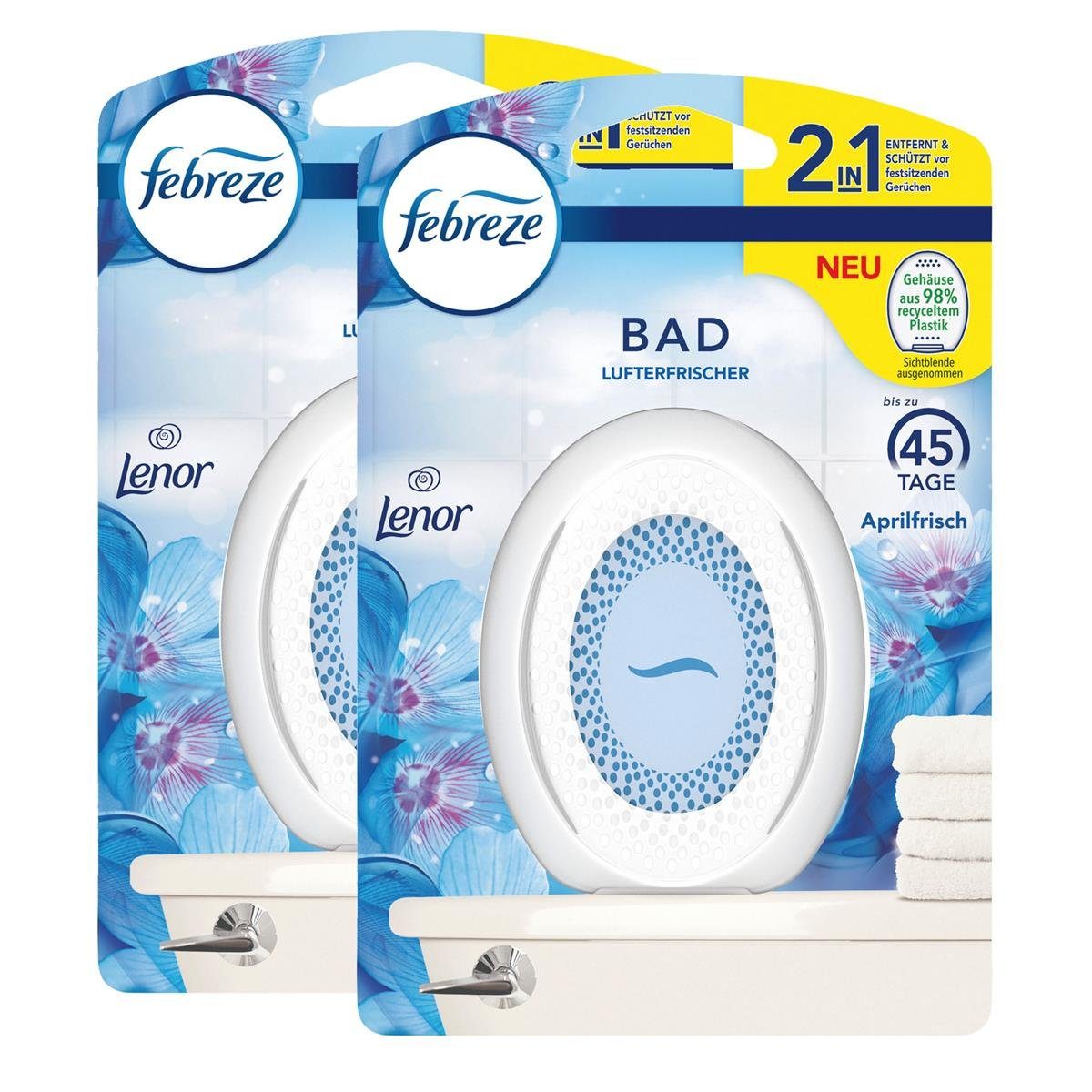 Bad Febreze (2er Aprilfrisch Raumduft - Pack) Lufterfrischer Febreze Raumduft