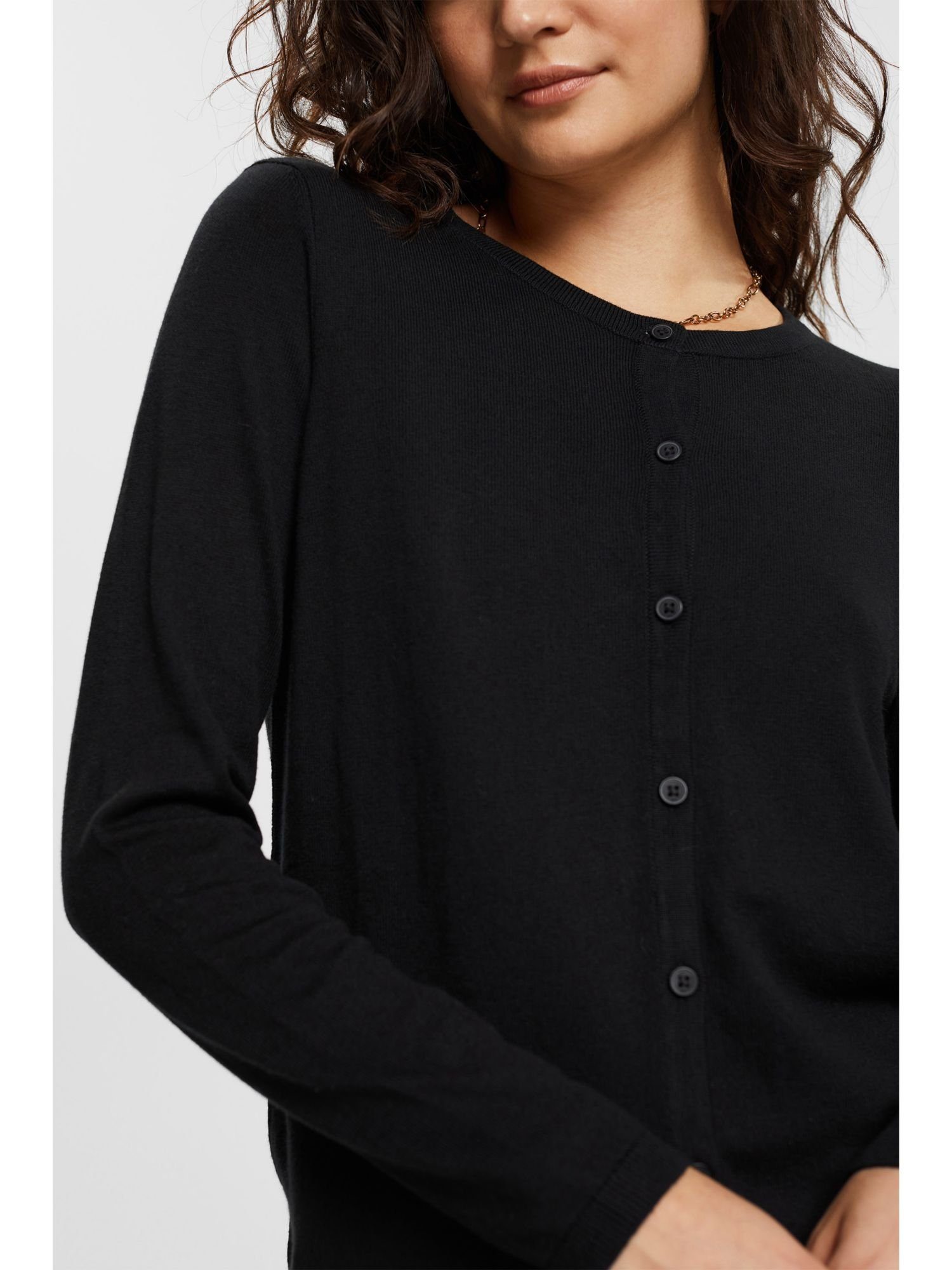 by Cardigan BLACK edc (1-tlg) Esprit Strickjacke