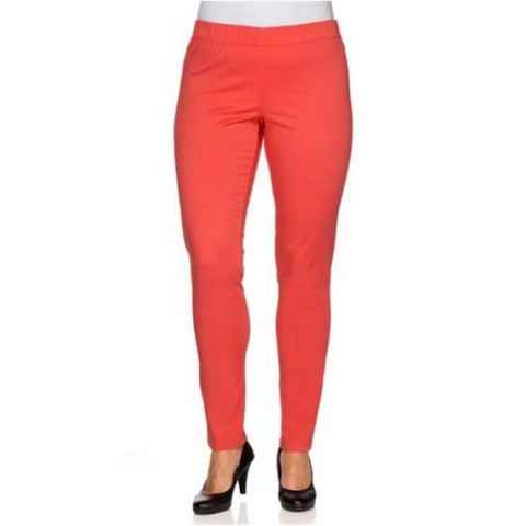 YESET Chinohose Damen Stretchhose Hose Chino Treggings Stretch korallrot Gr. 25 449404