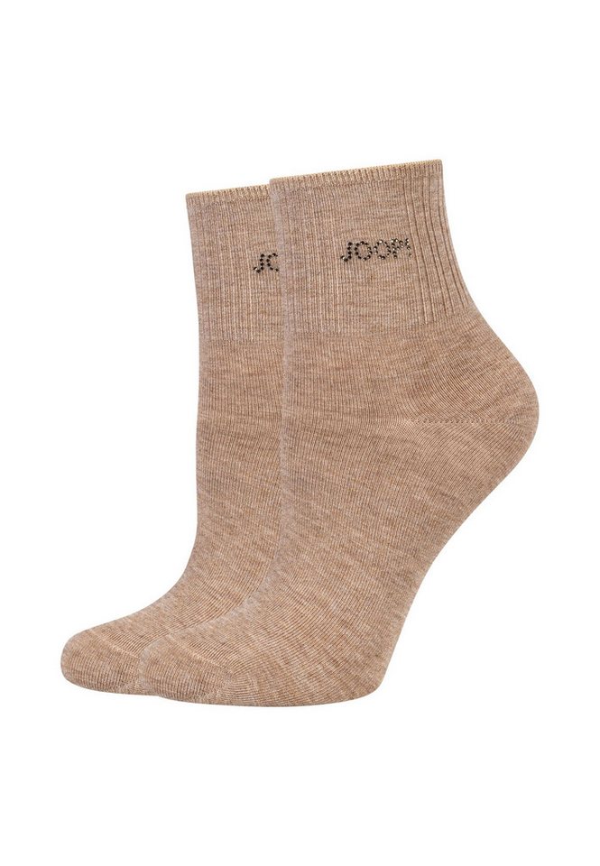 JOOP! Socken 2er Pack 2er Pack Weiche Baumwolle und Logo mit funkelnden Kristallsteinen
