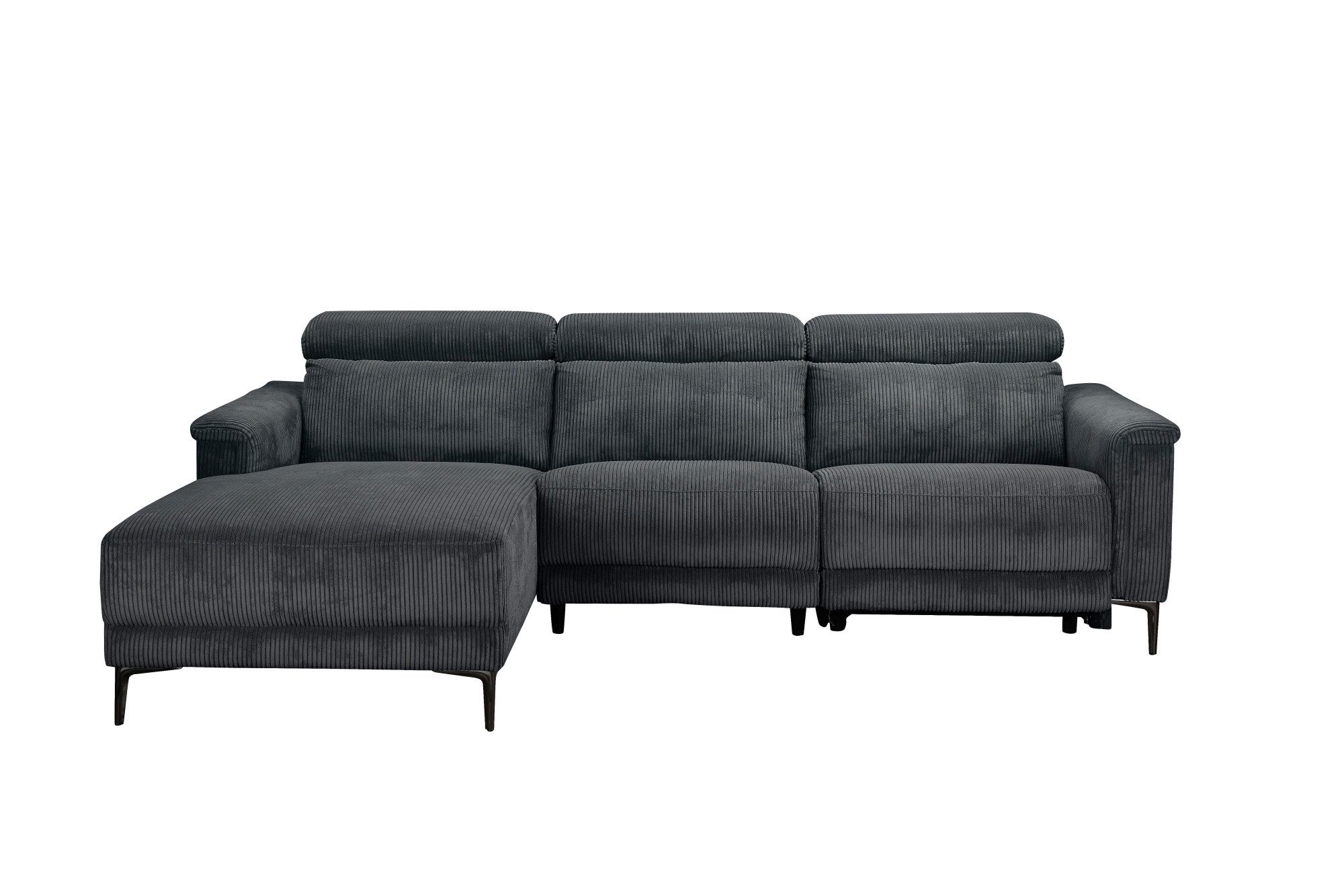 Places of Style Ecksofa "Lund in Cord, L-Form, 261 cm, manuelle und elektr. günstig online kaufen
