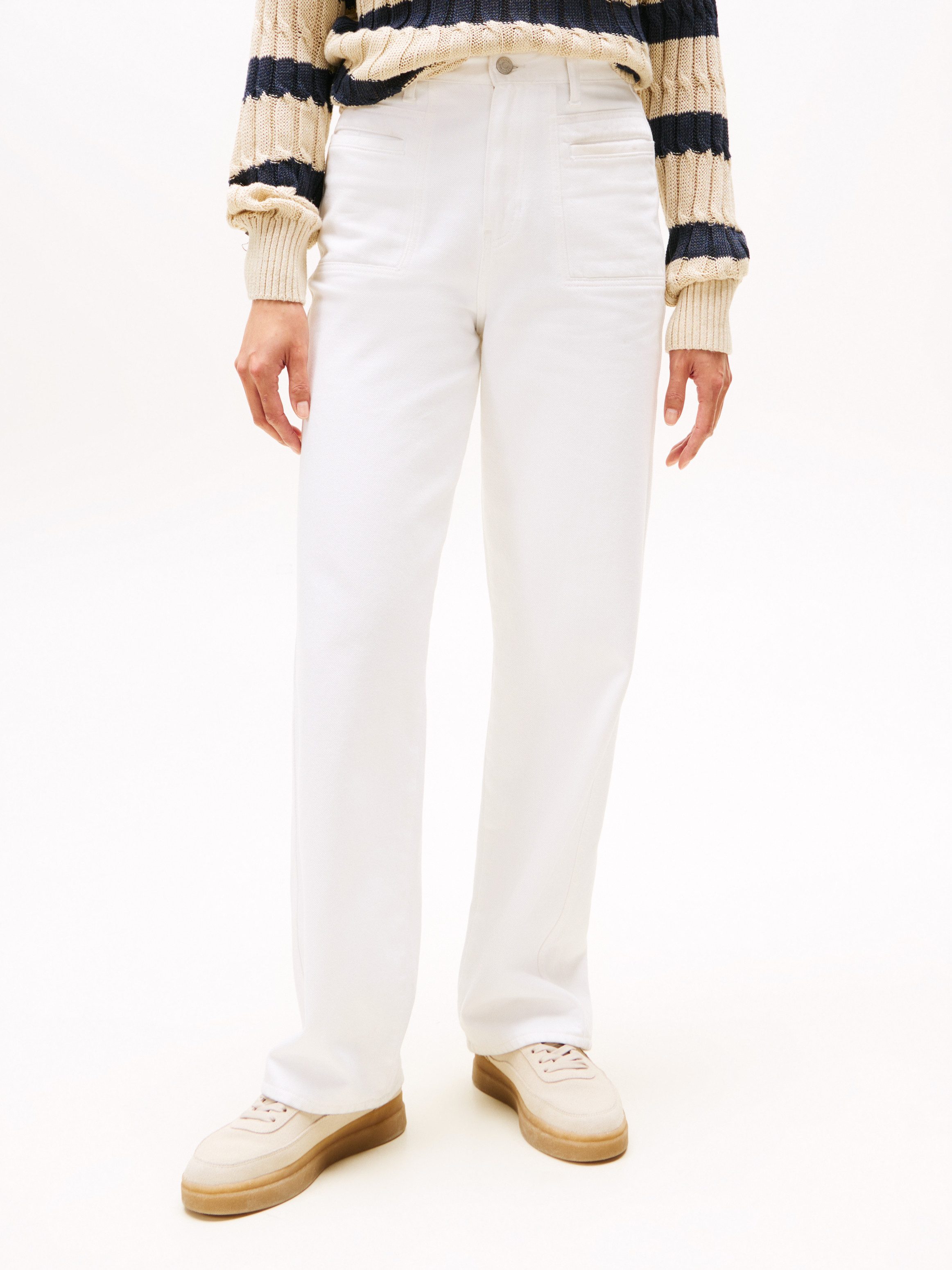 Tommy Hilfiger Straight-Jeans DNM WHITE RELAXED STRAIGHT HW